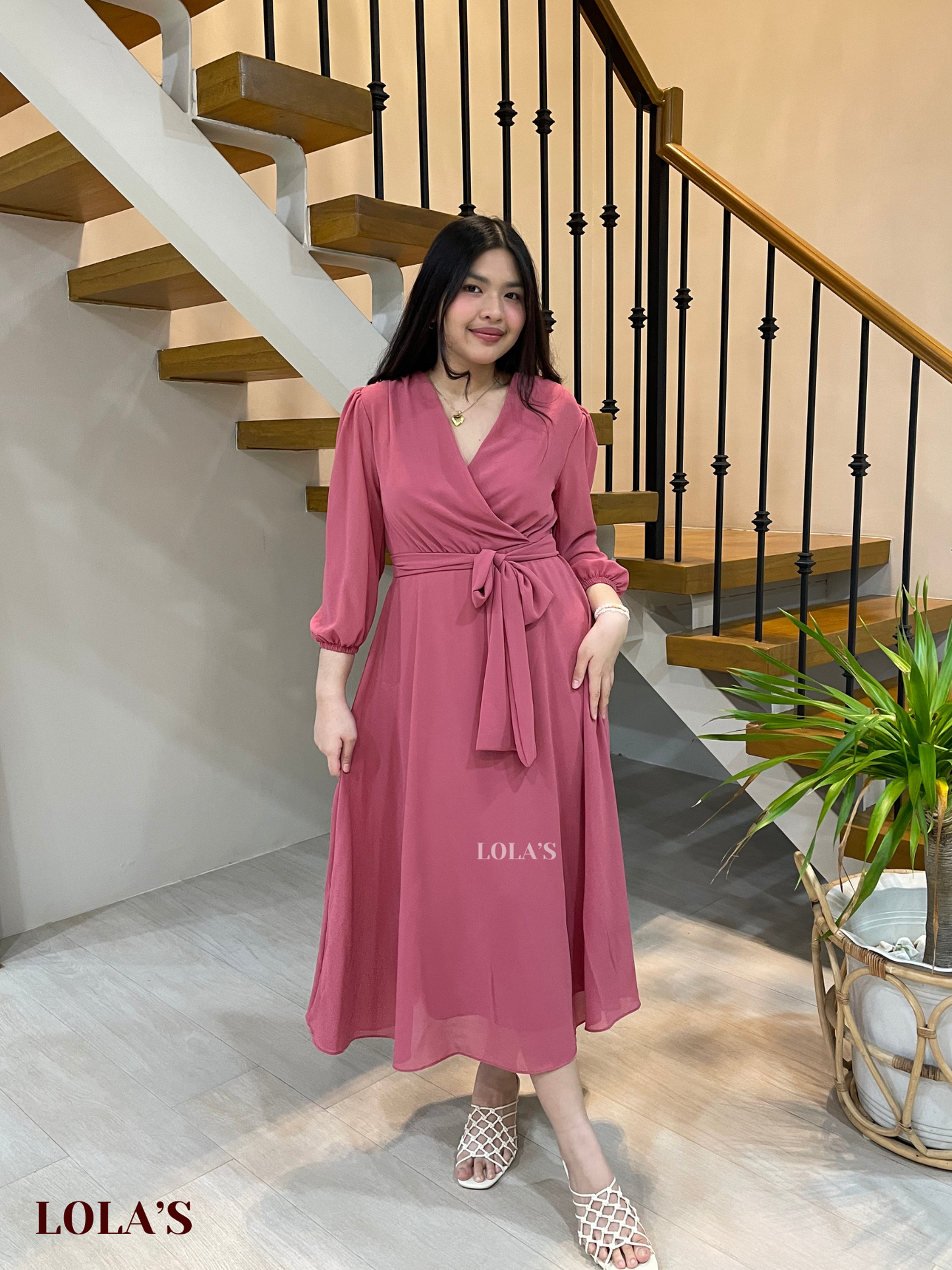 Paula Dress (Mauve)