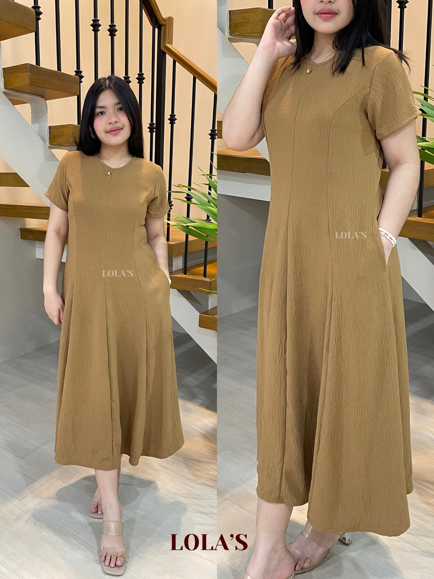 Kathleen Dress (Chestnut)