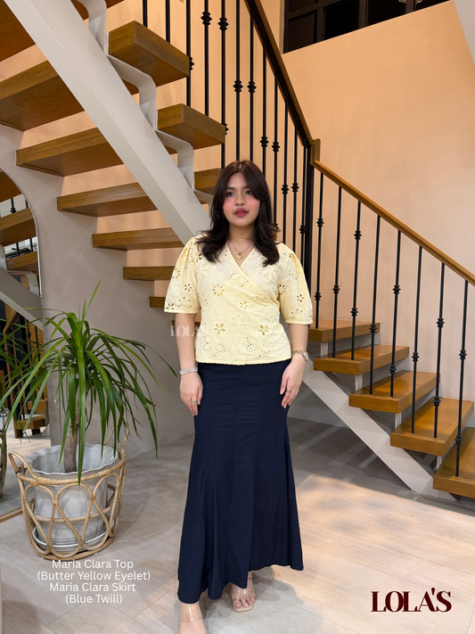 Maria Clara Skirt (Dark Navy)