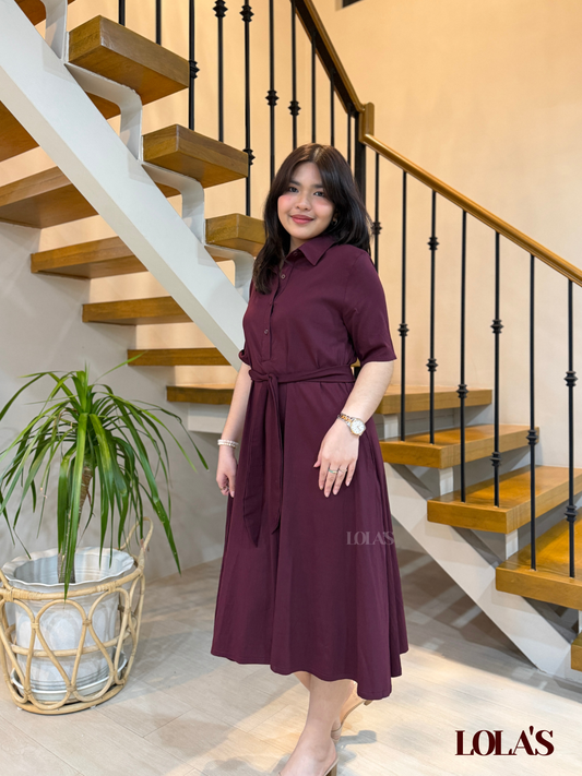 Bianca Dress (Plum)