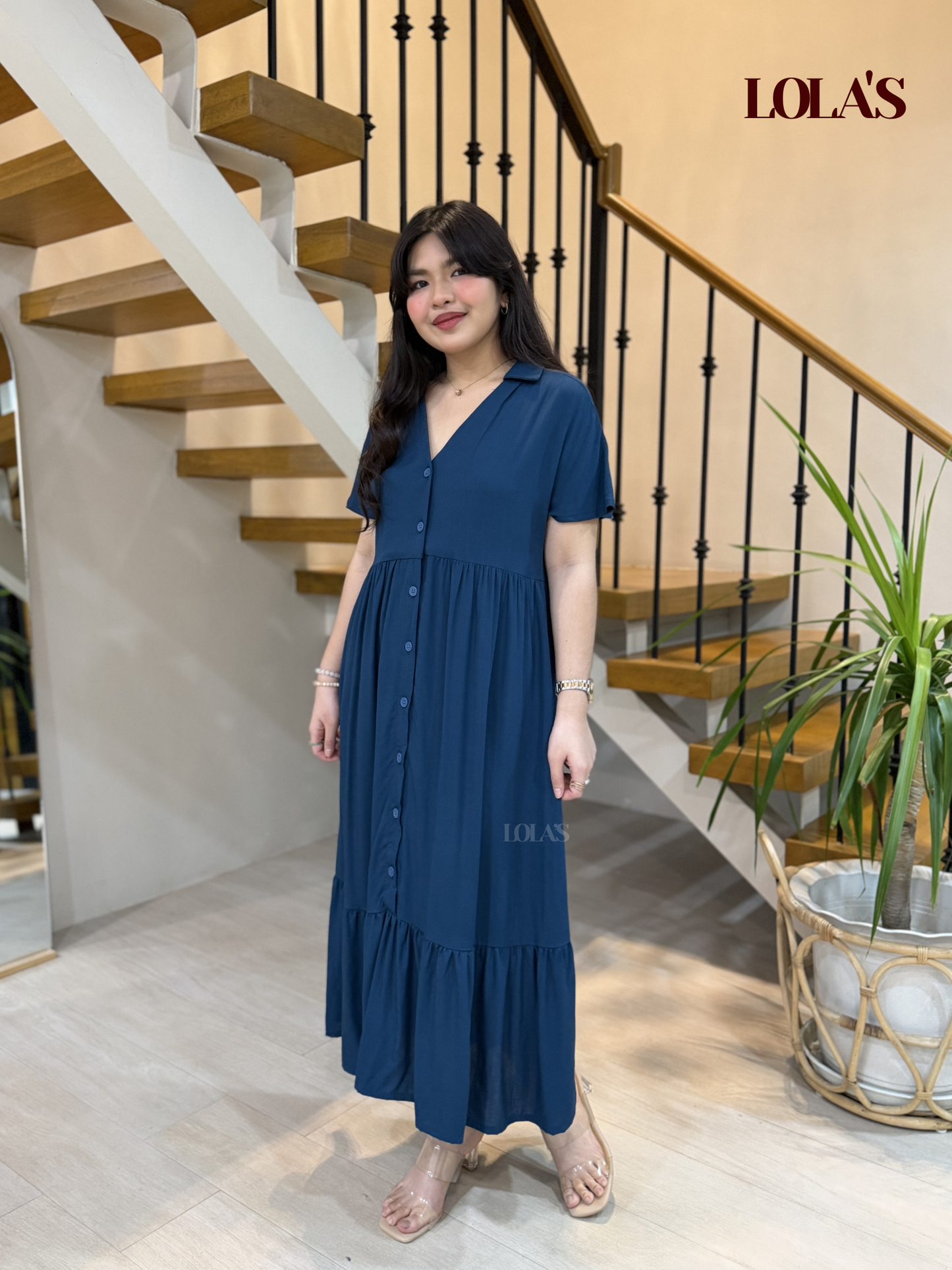 Regine Dress (Teal Blue)