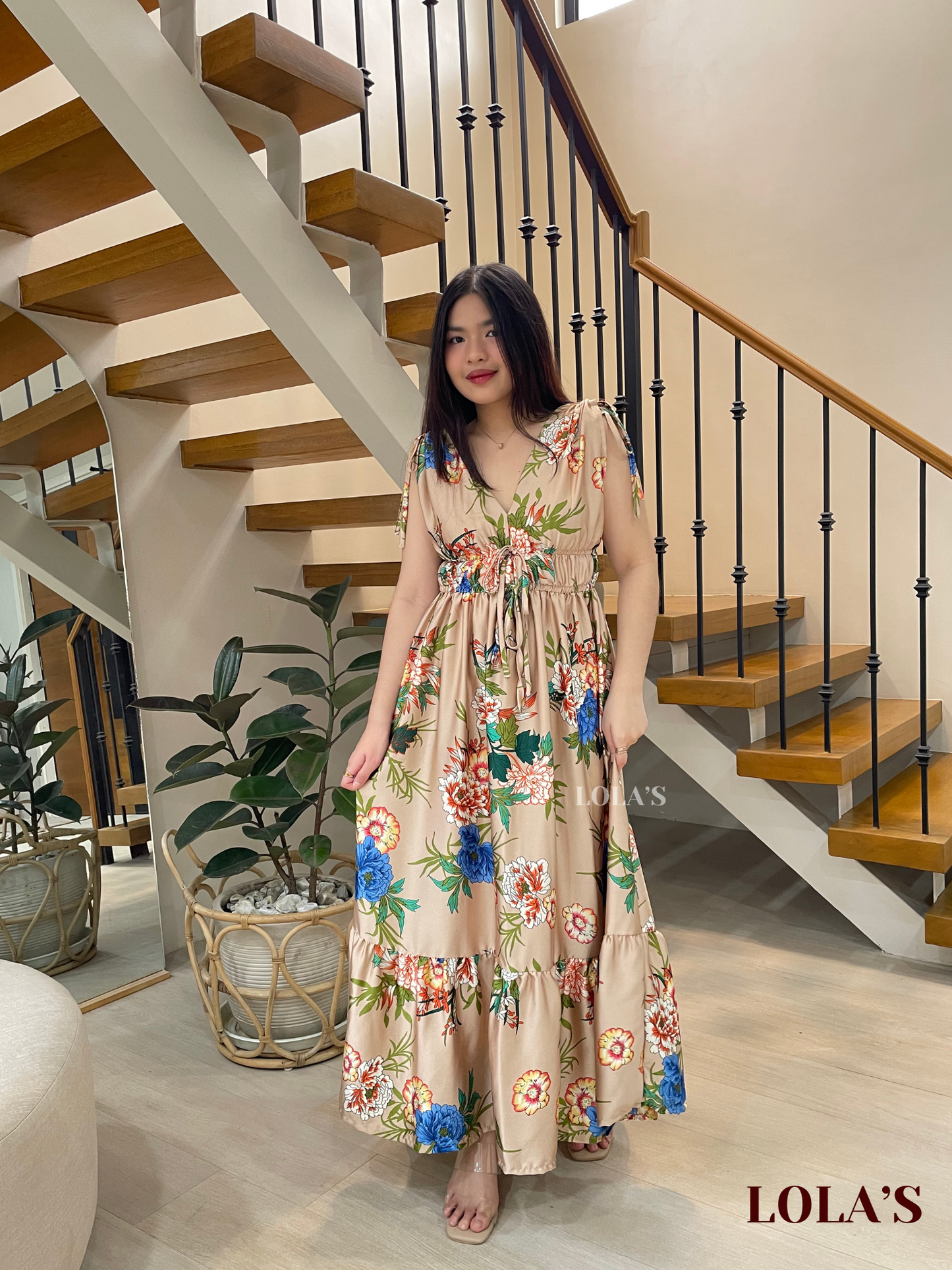 Adeline Dress (Summer Peonies)