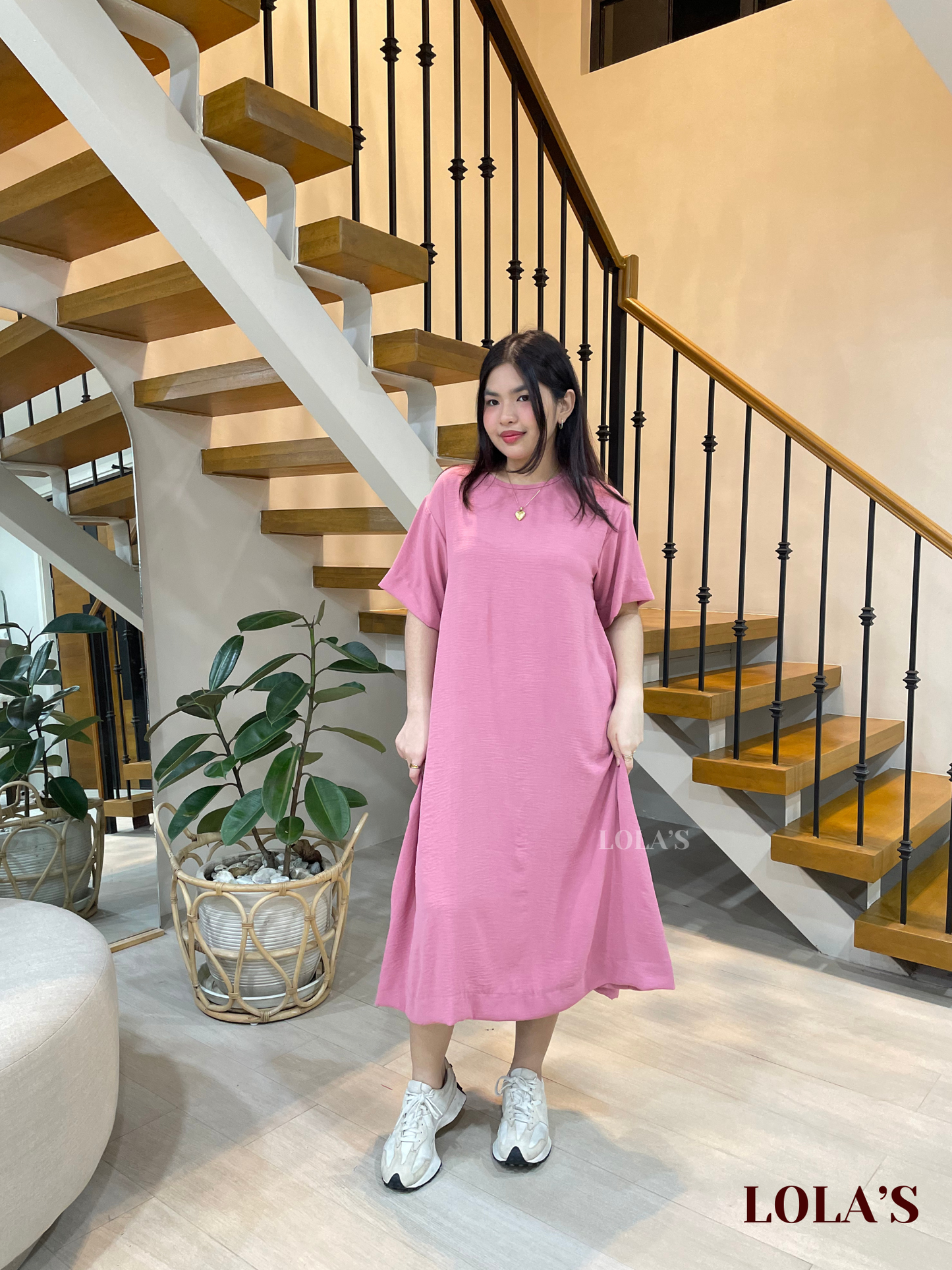 Luna Dress (Old Rose)