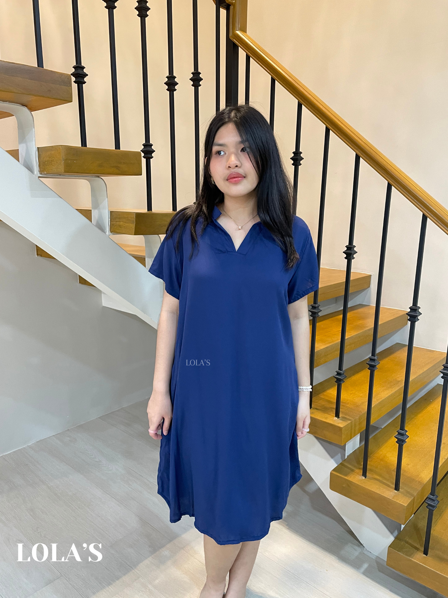 Corazon Dress (Navy Blue)