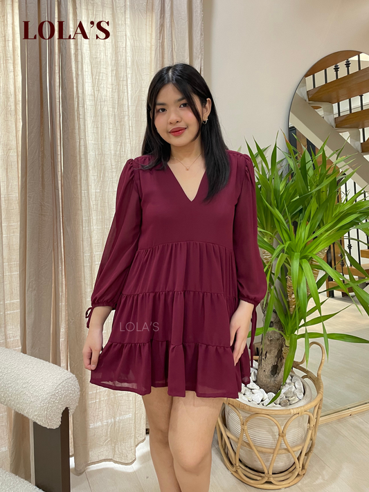 Monina Dress (Wine)