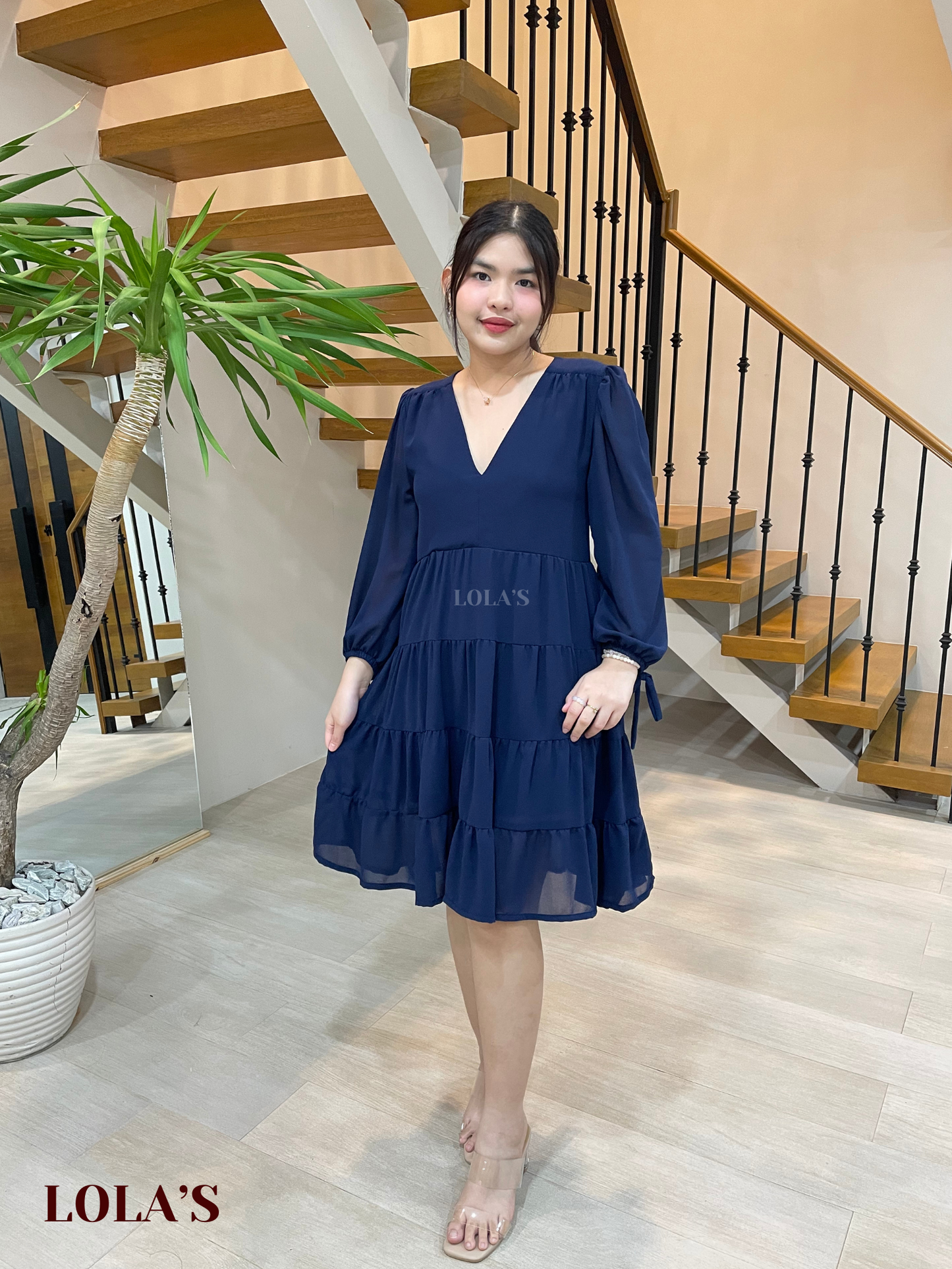 Diana Dress (Navy Blue)