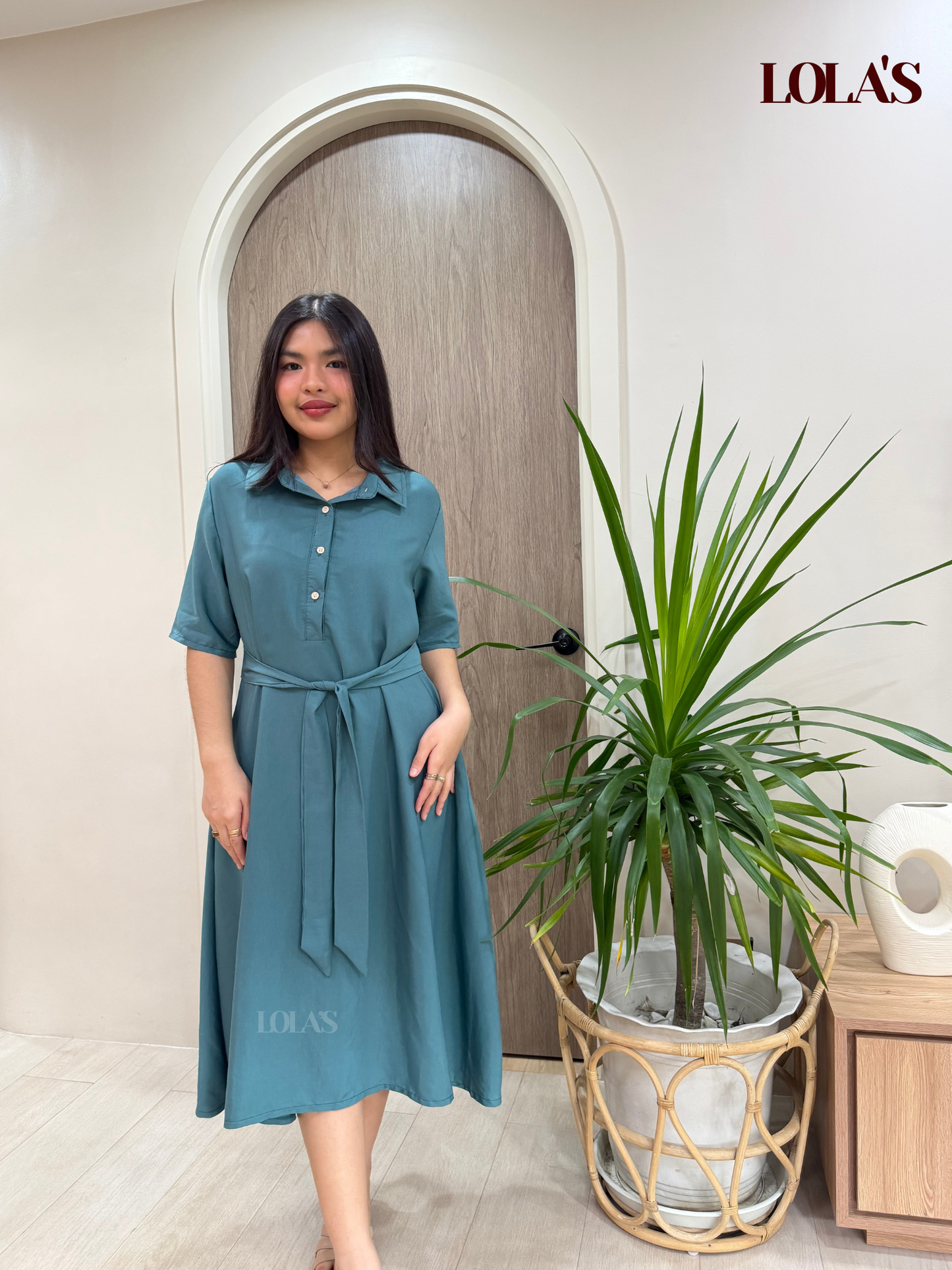 Bianca Dress (Blue Green)
