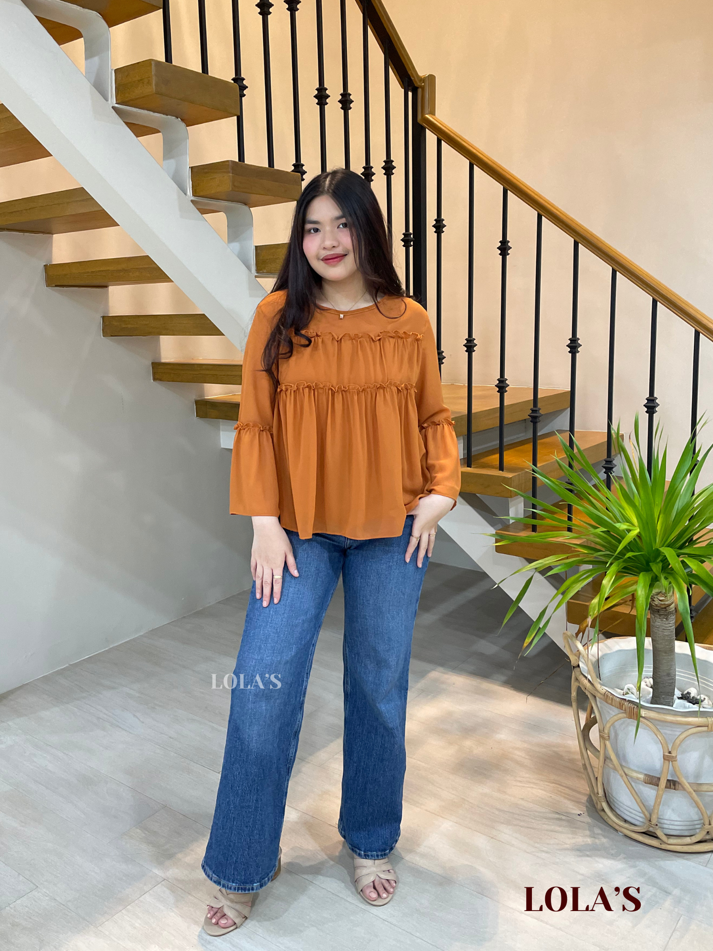 Rebecca Top (Burnt Orange)