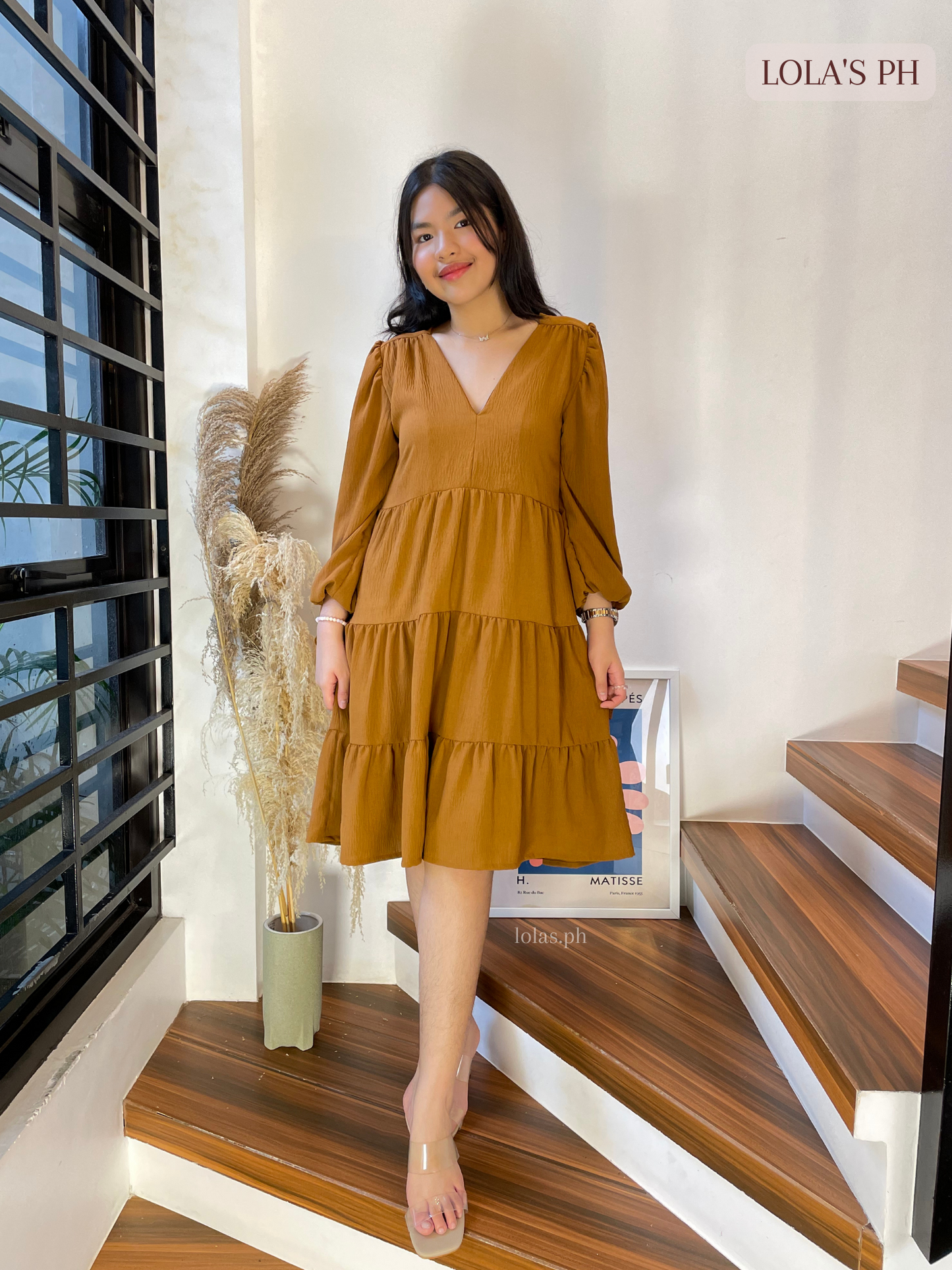 Claudia Dress (Brown)