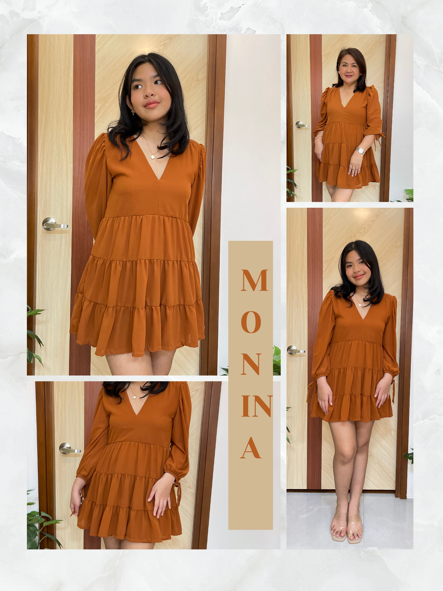 Monina Dress (Caramel)