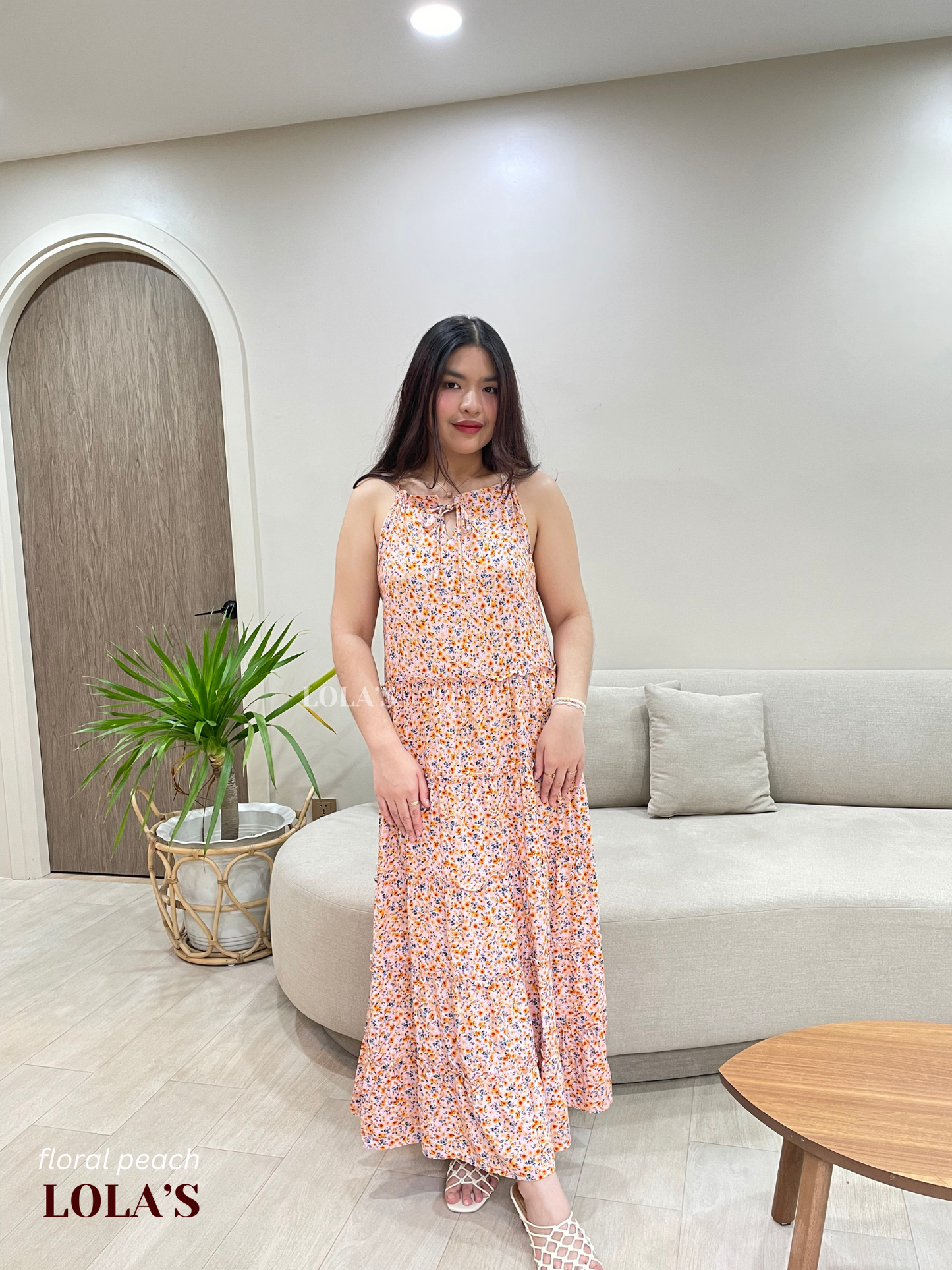 Gigi Dress (Floral Peach)