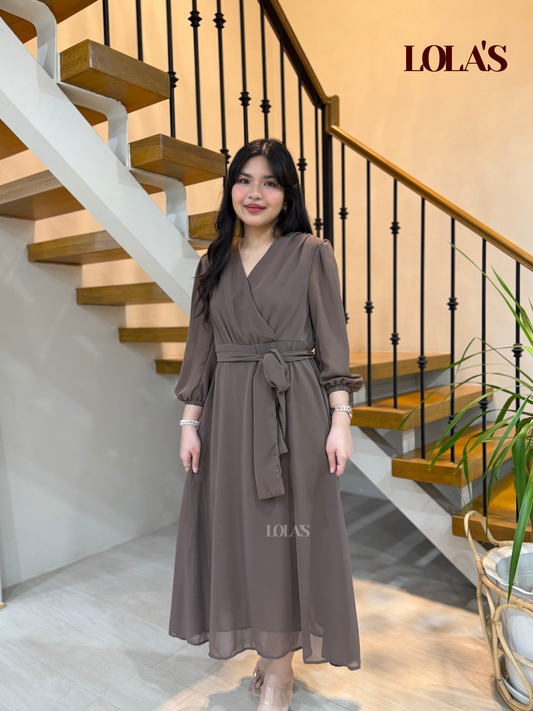 Paula Dress (Taupe)