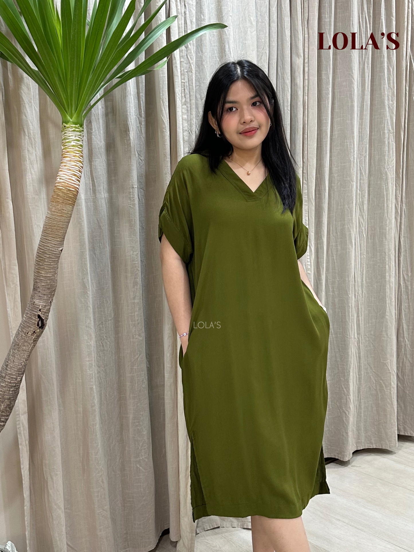 Coco Dress (Olive Green)