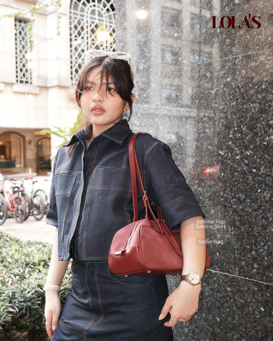 Sabina Top (Blue Denim)