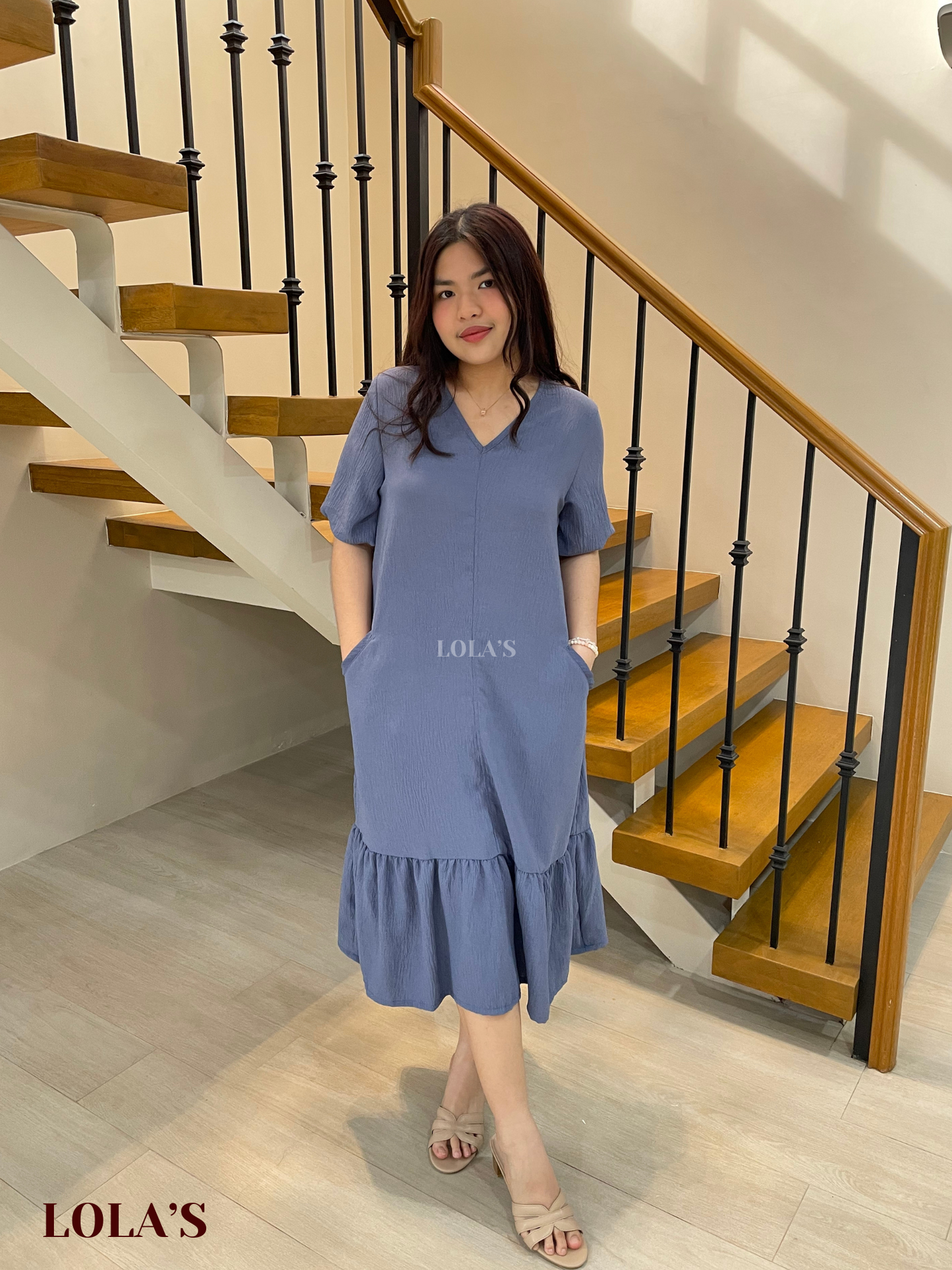 Priscilla Dress (Powder Blue)