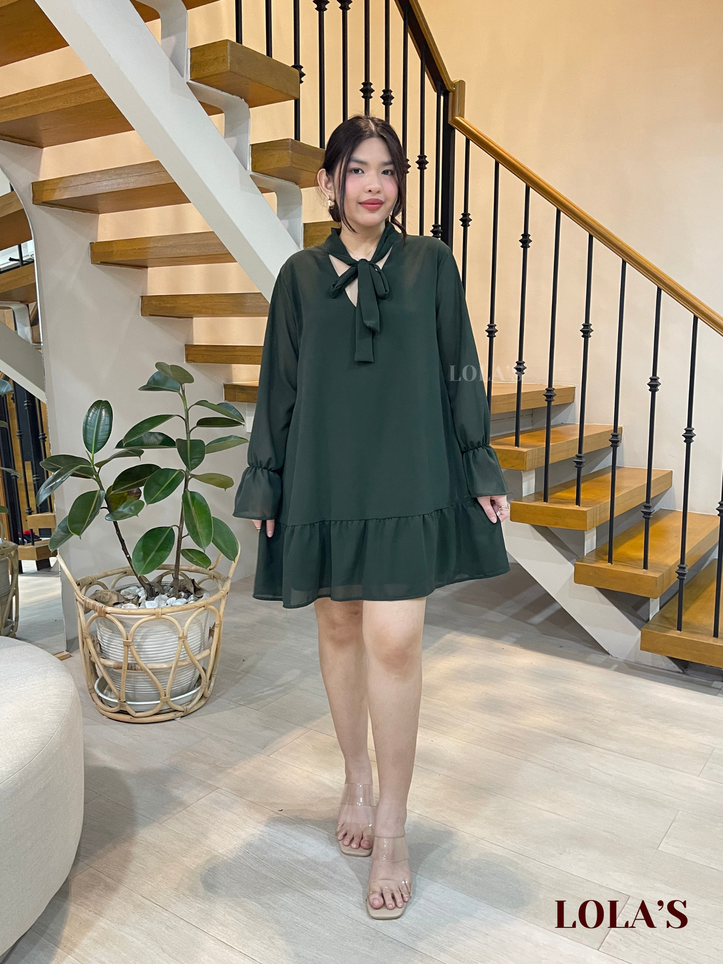 Daph Dress (Army Green)