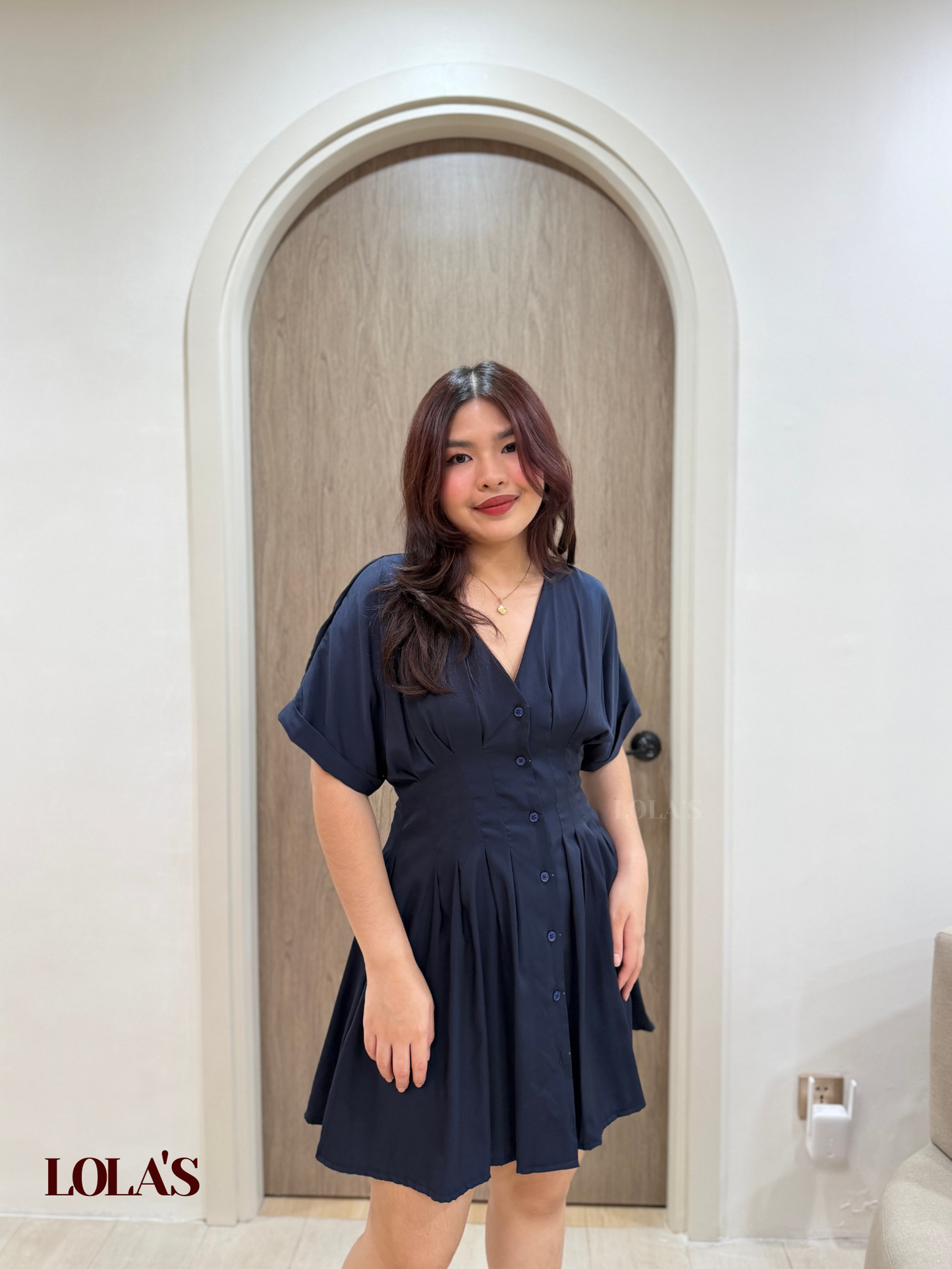 Felicia Dress (Navy Blue)