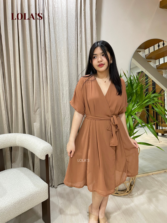 Linda Dress (Caramel)