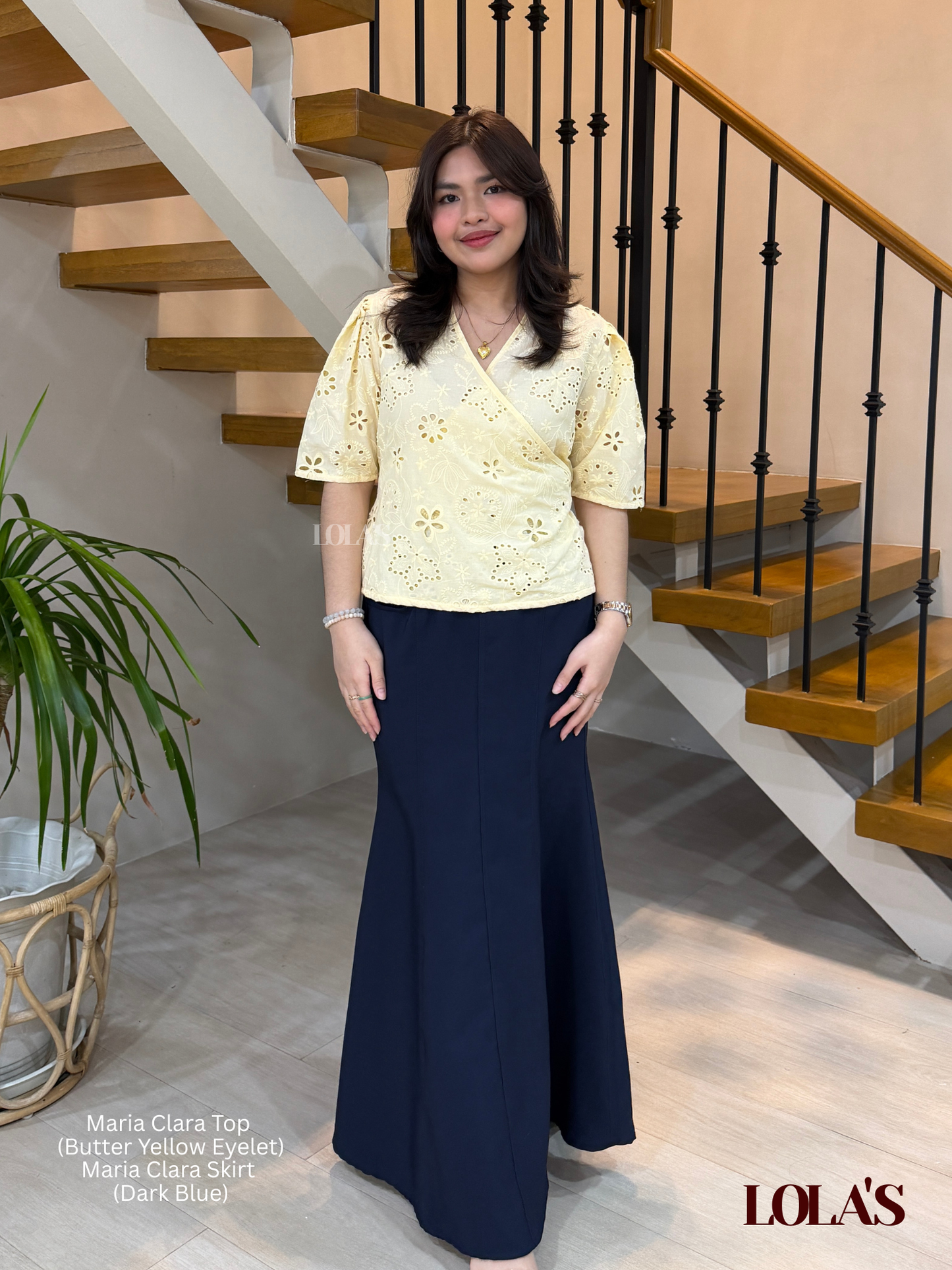 Maria Clara Top (Butter Yellow Eyelet)