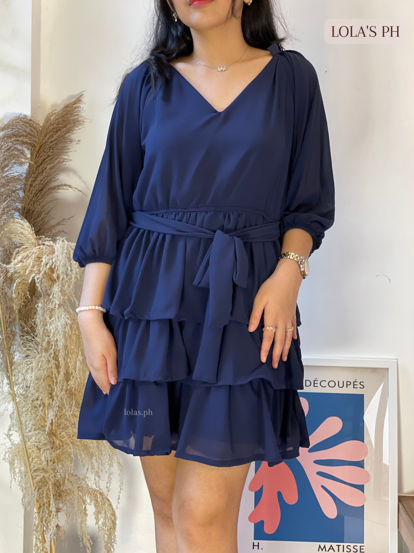 Mathilda Dress (Navy Blue)