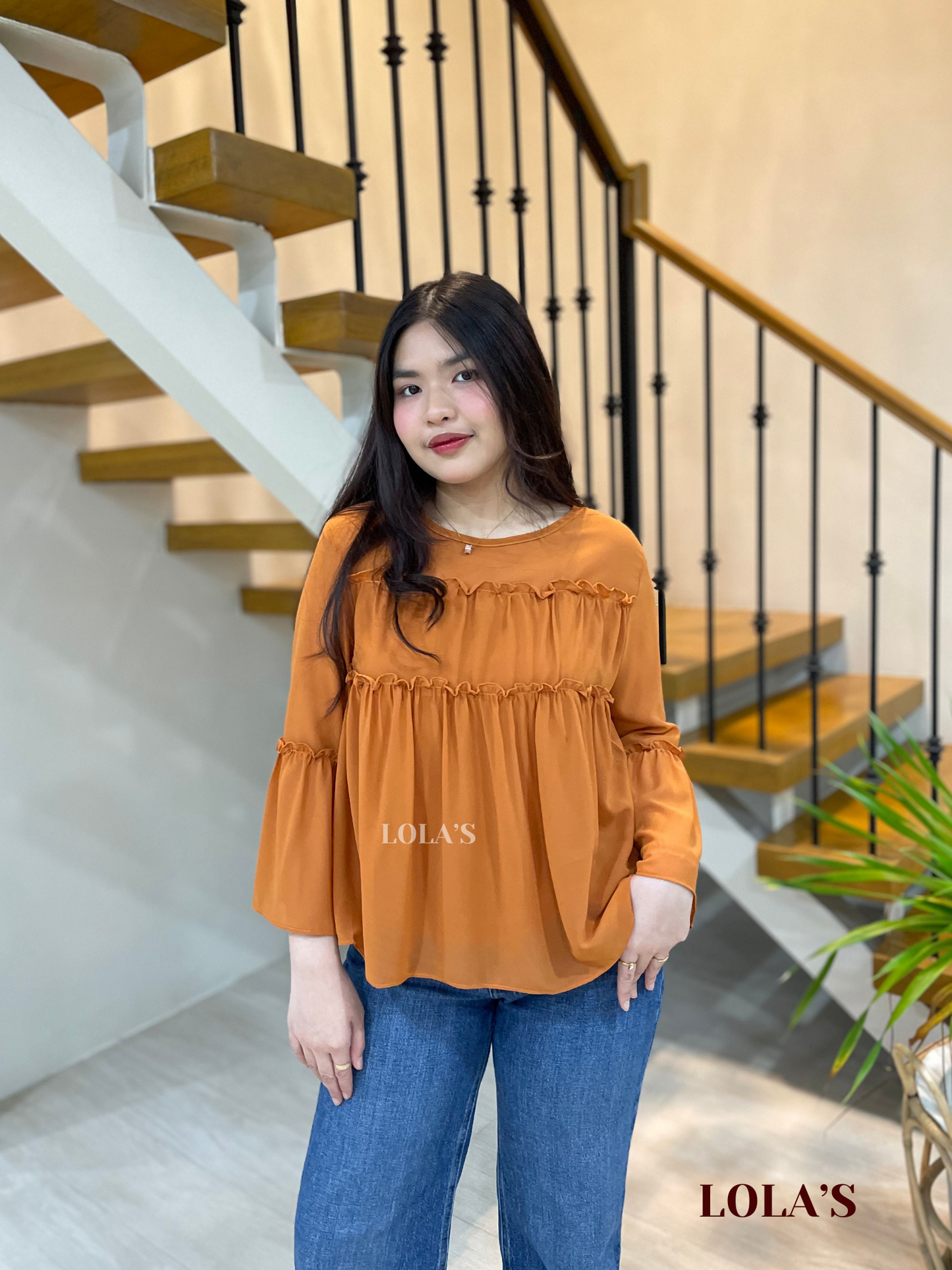 Rebecca Top (Burnt Orange)