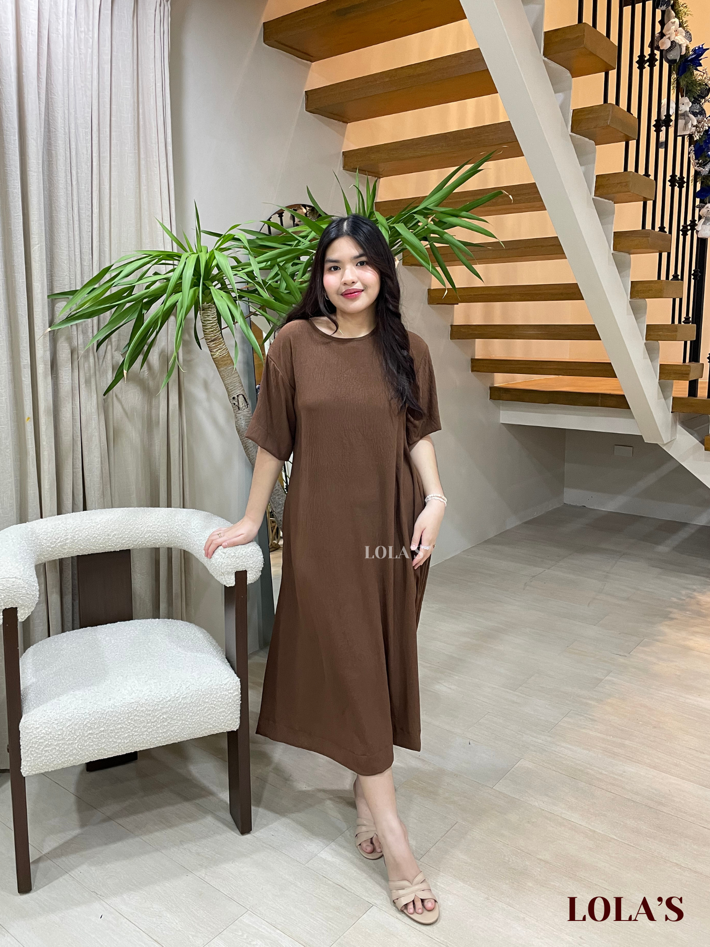 Luna Dress (Chocolate Brown)