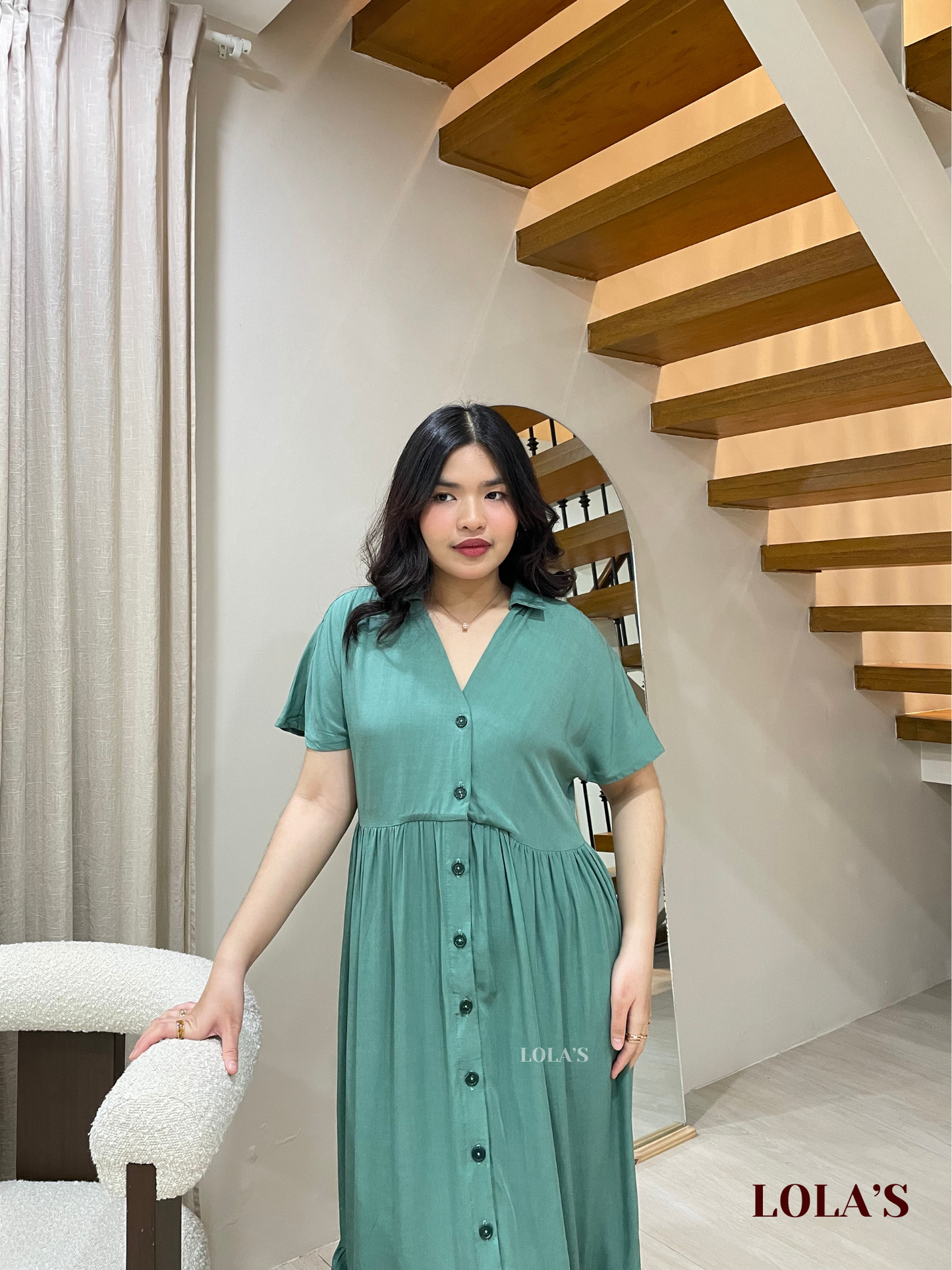 Regine Dress (Sage)