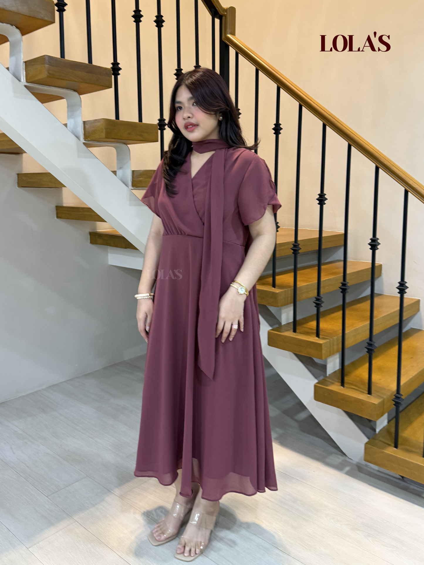 Glinda Dress (Mauve)
