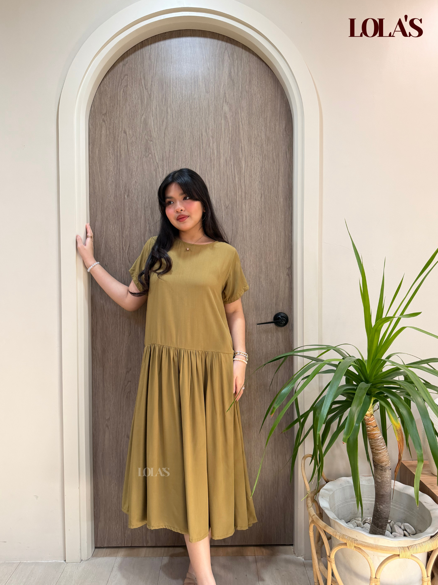 Mina Dress (Olive)