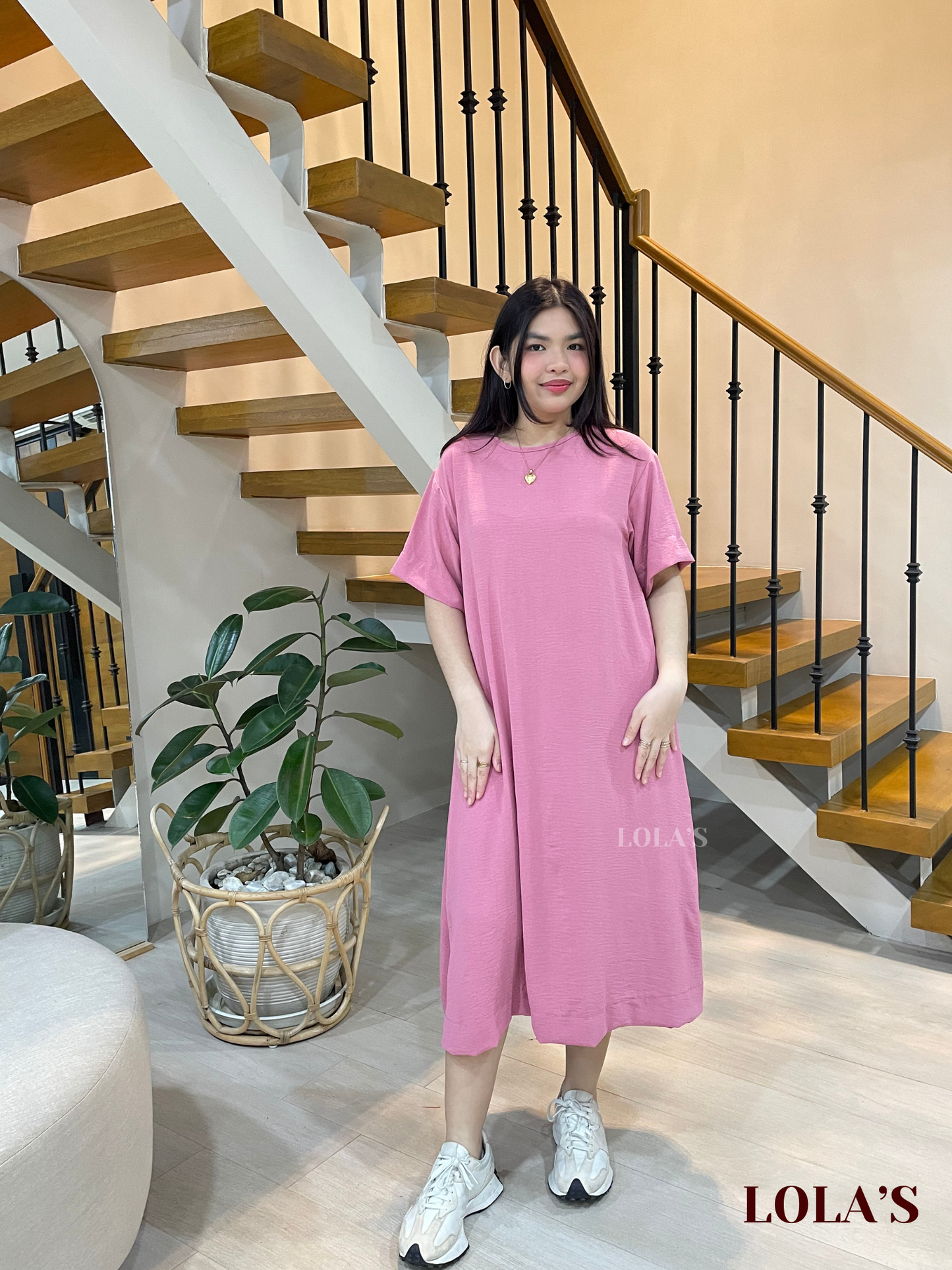 Luna Dress (Old Rose)