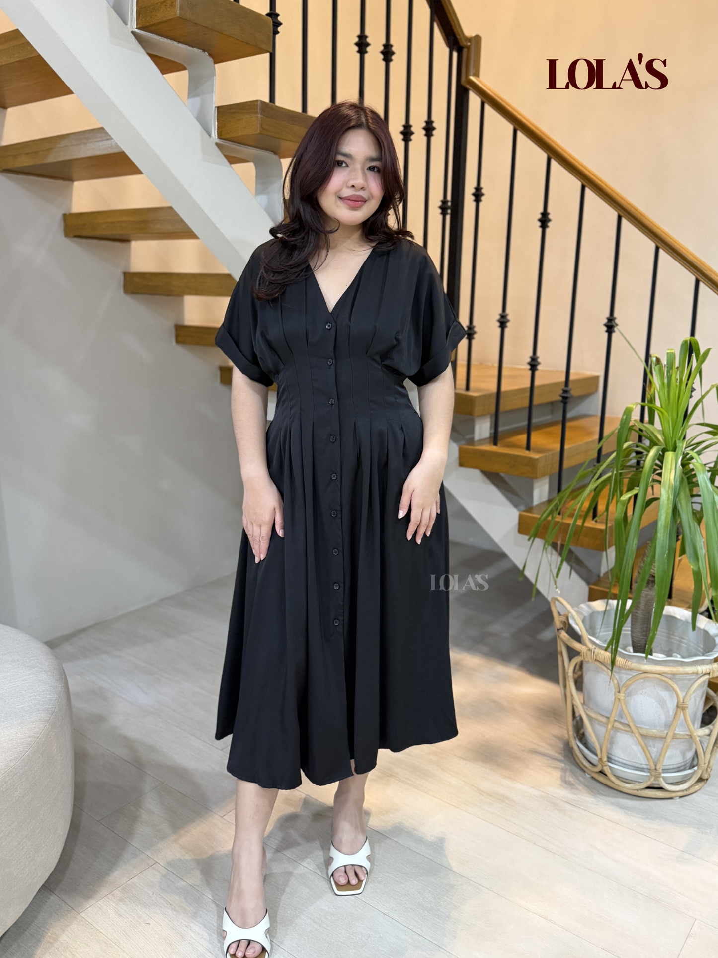 Frederica Dress (Midnight Black)