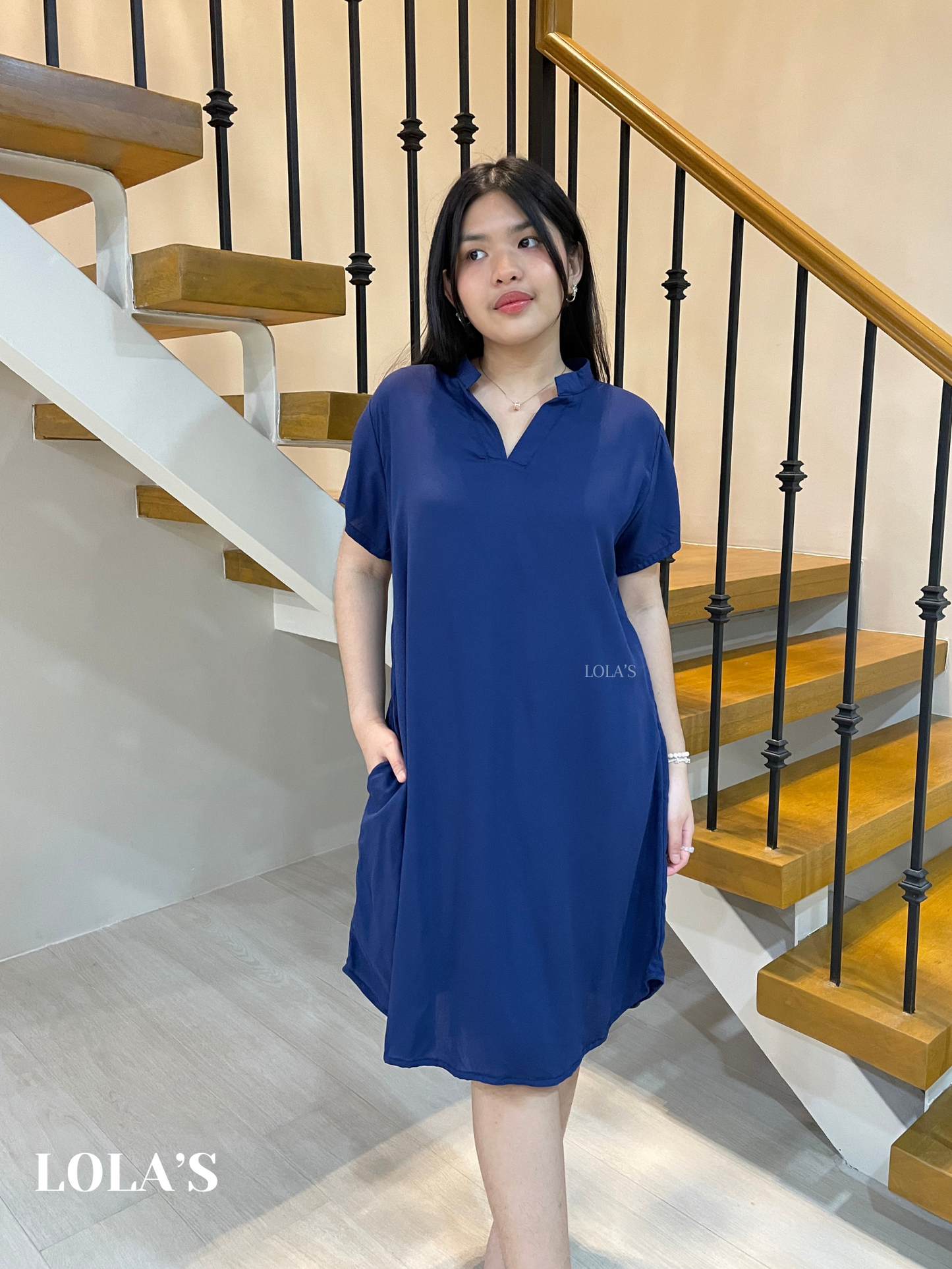 Corazon Dress (Navy Blue)