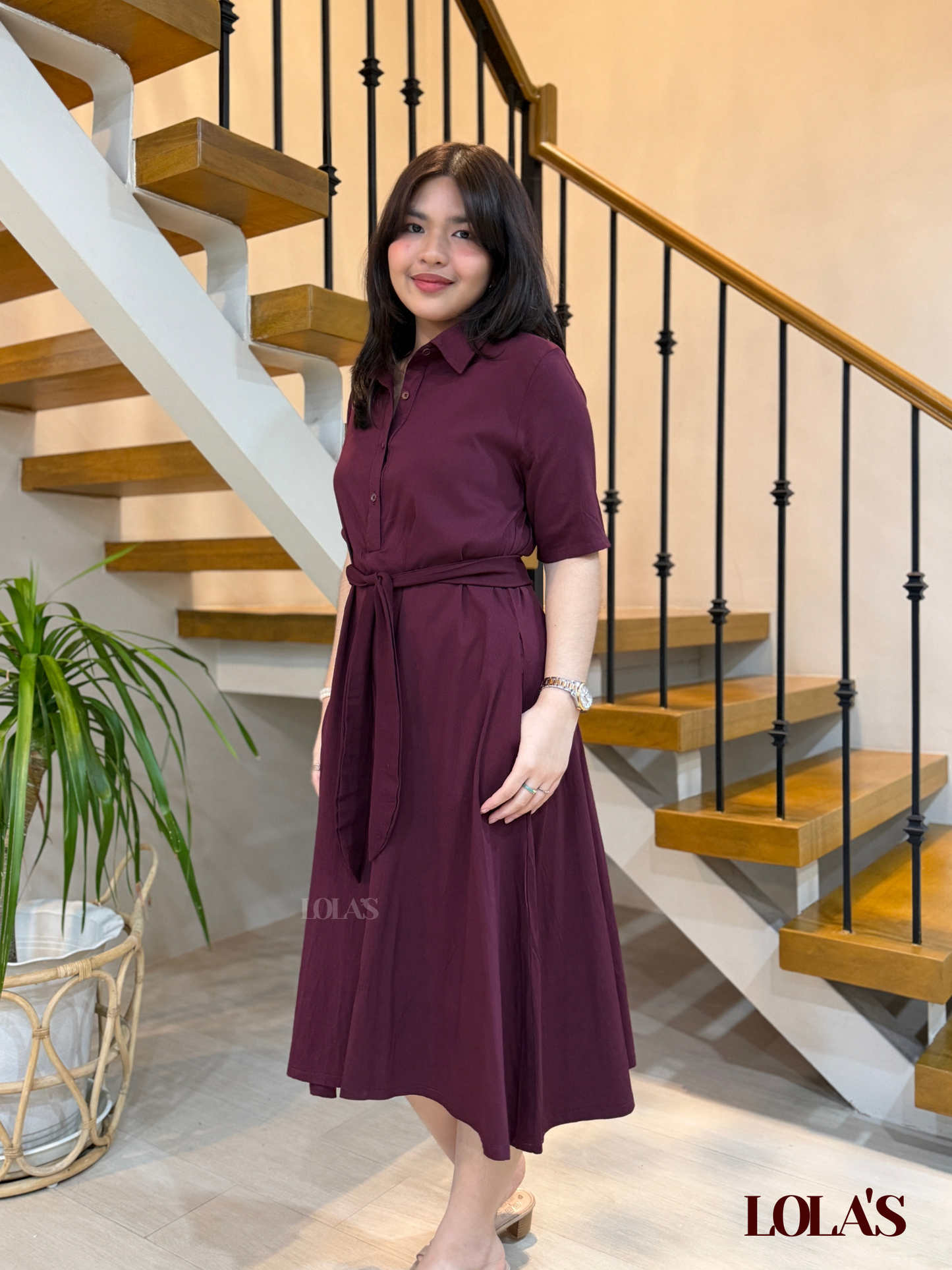 Bianca Dress (Plum)