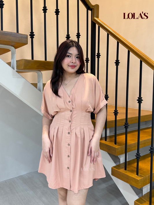 Felicia Dress (Peach)