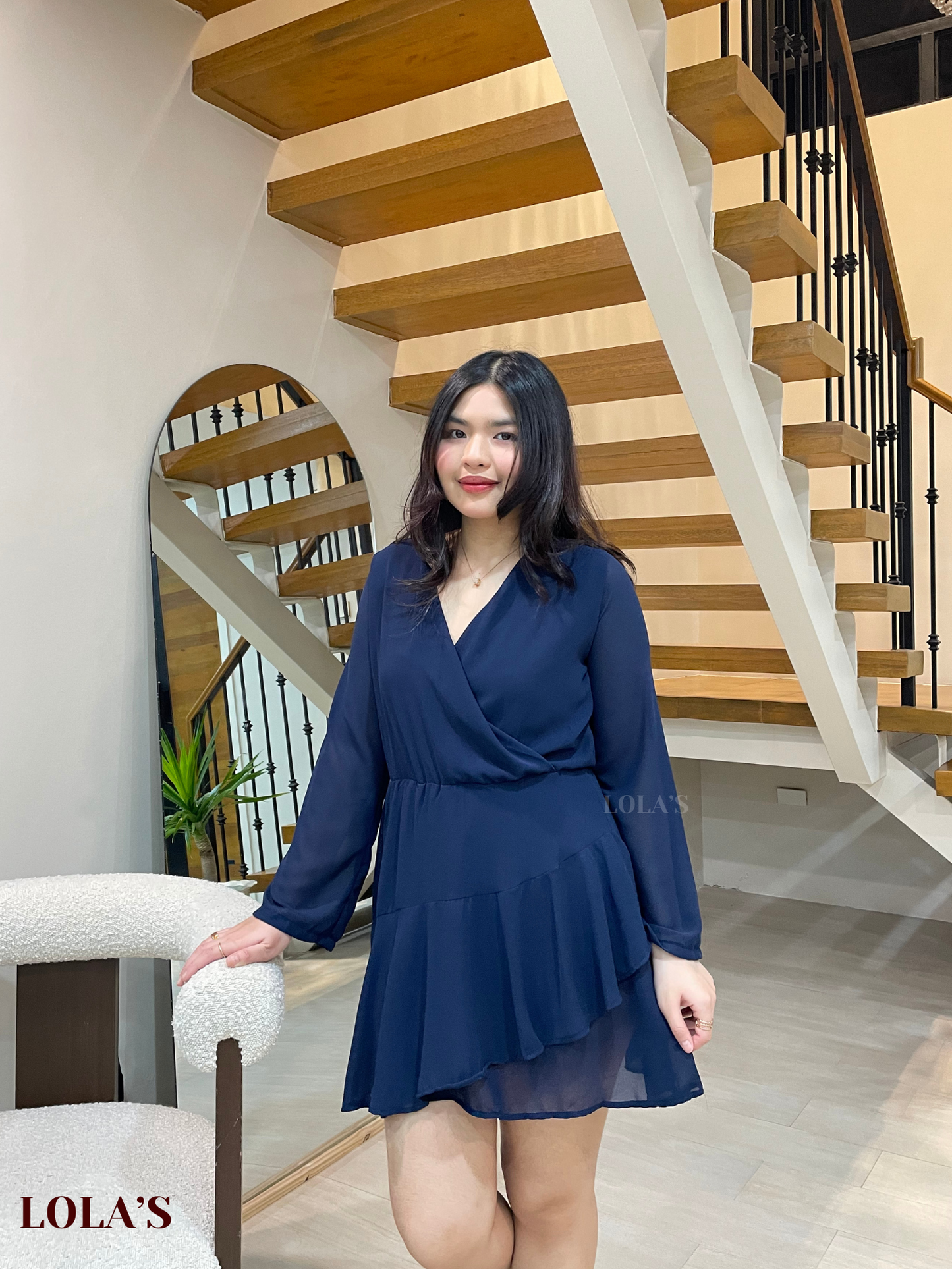 Lana Dress (Navy Blue)