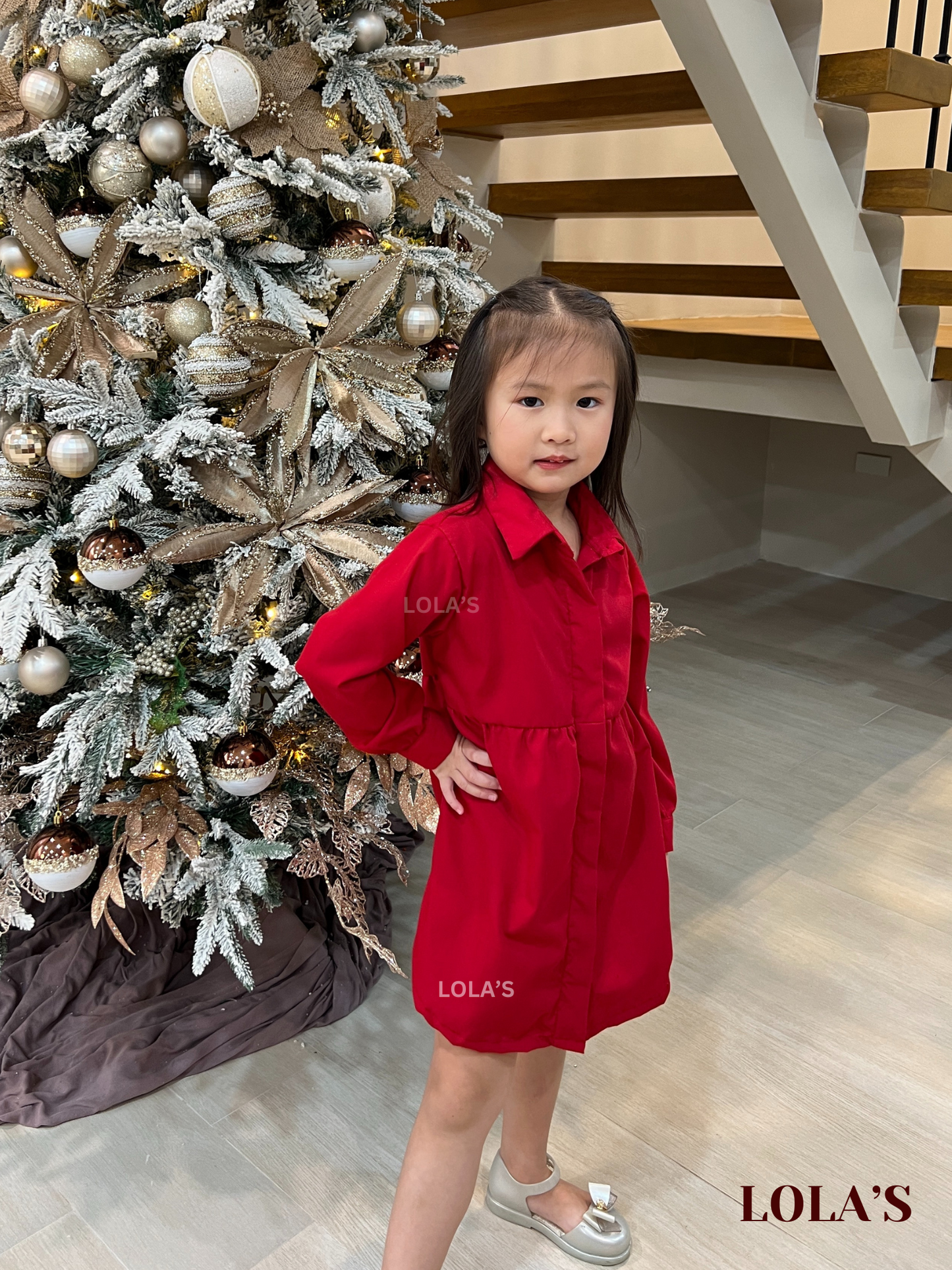 Eleanor Dress Kids (Red)