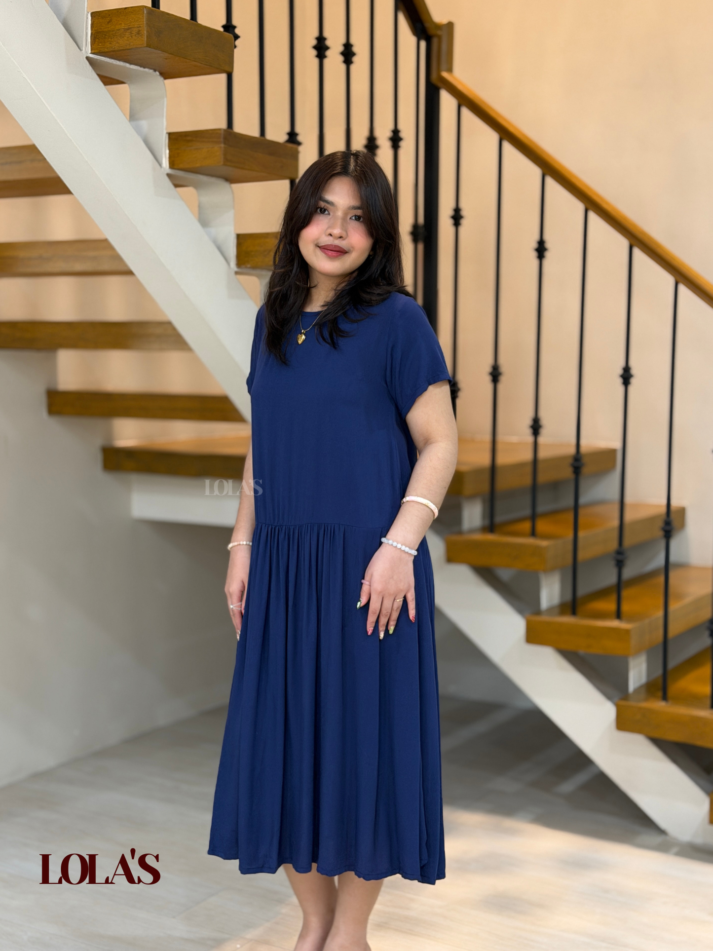 Mina Dress (Navy Blue)
