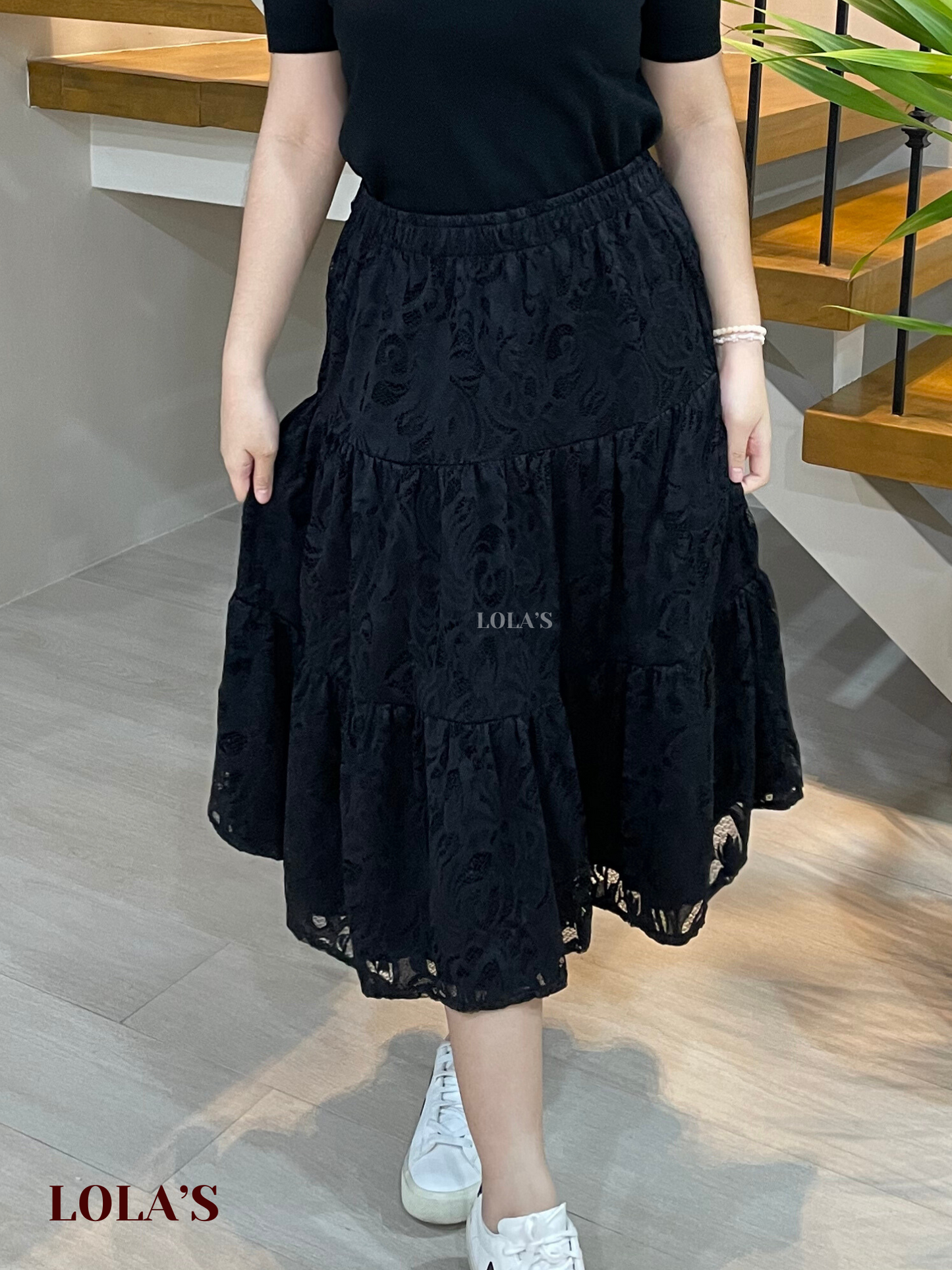 Penelope Skirt (Black Lace)