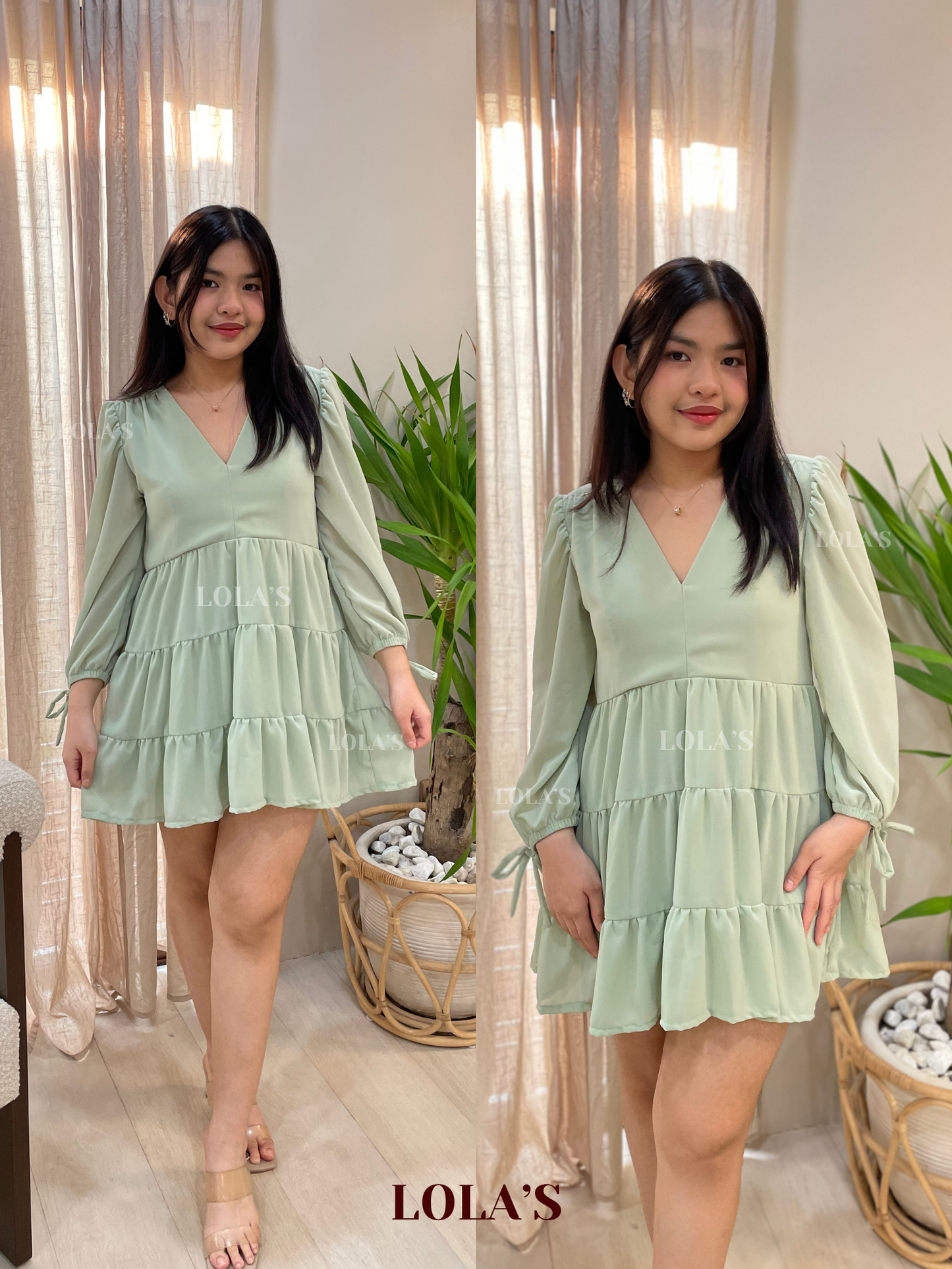 Monina Dress (Sage)