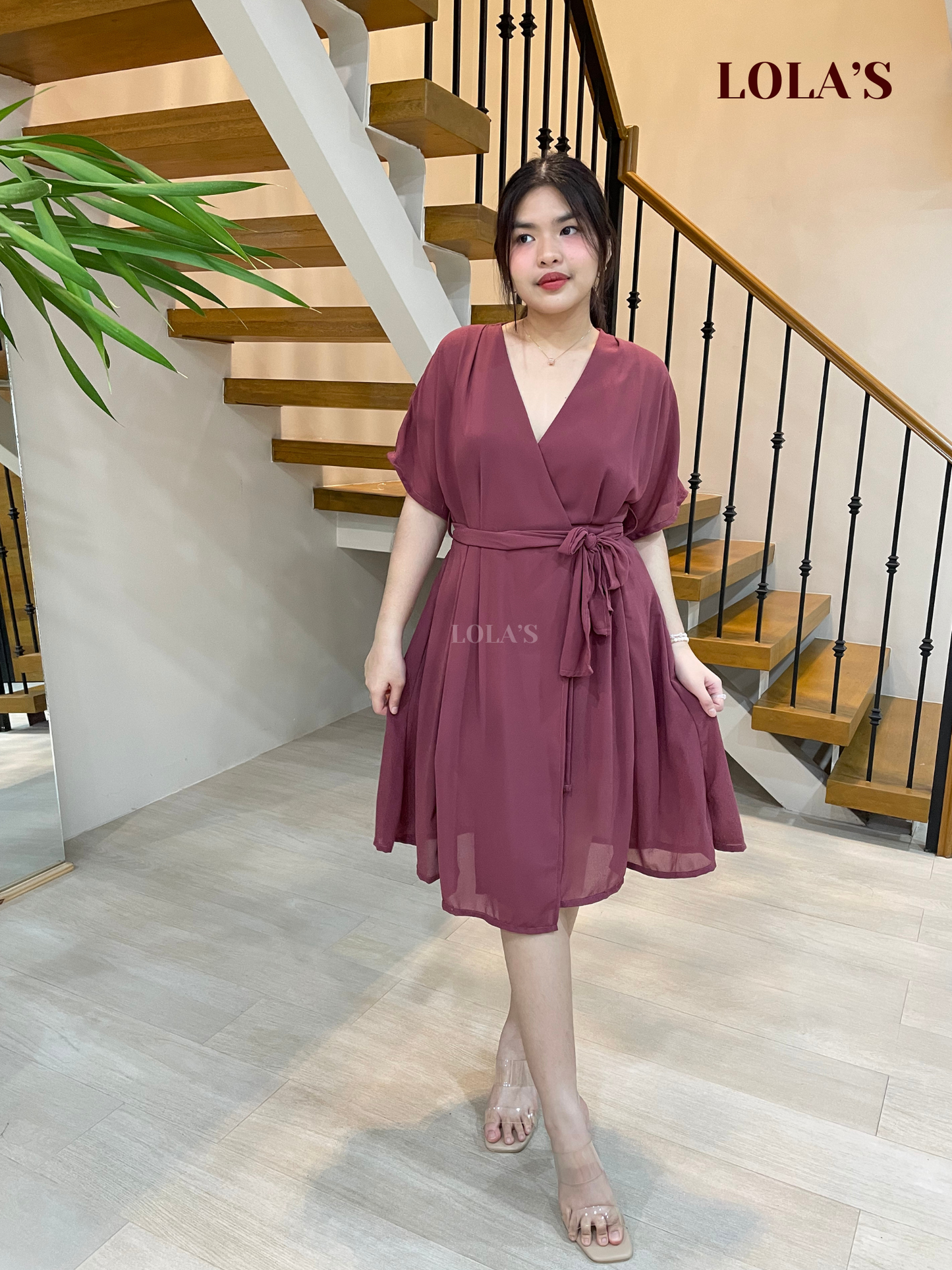 Linda Dress (Plum)