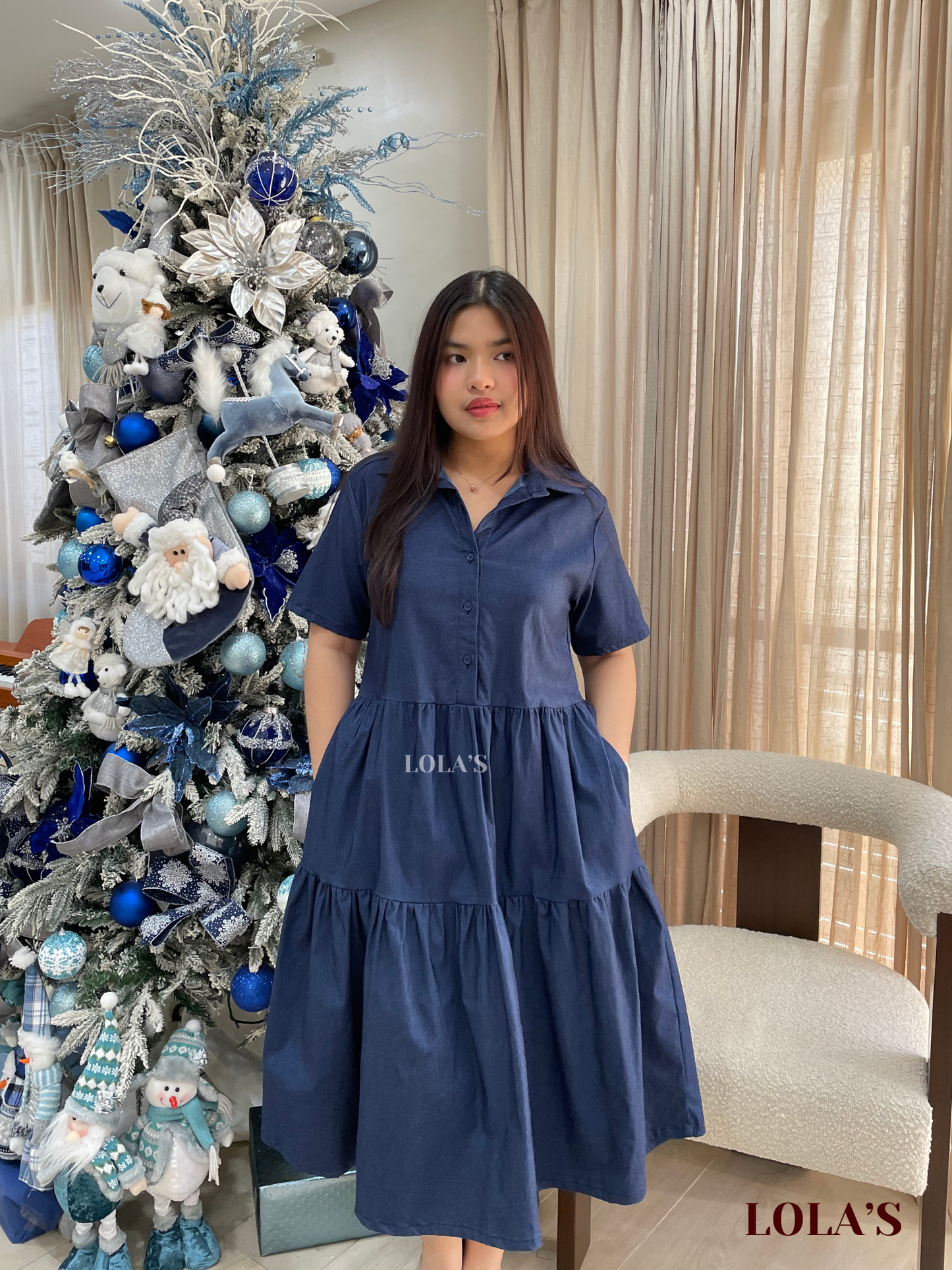 Emily Dress (Dark Denim)