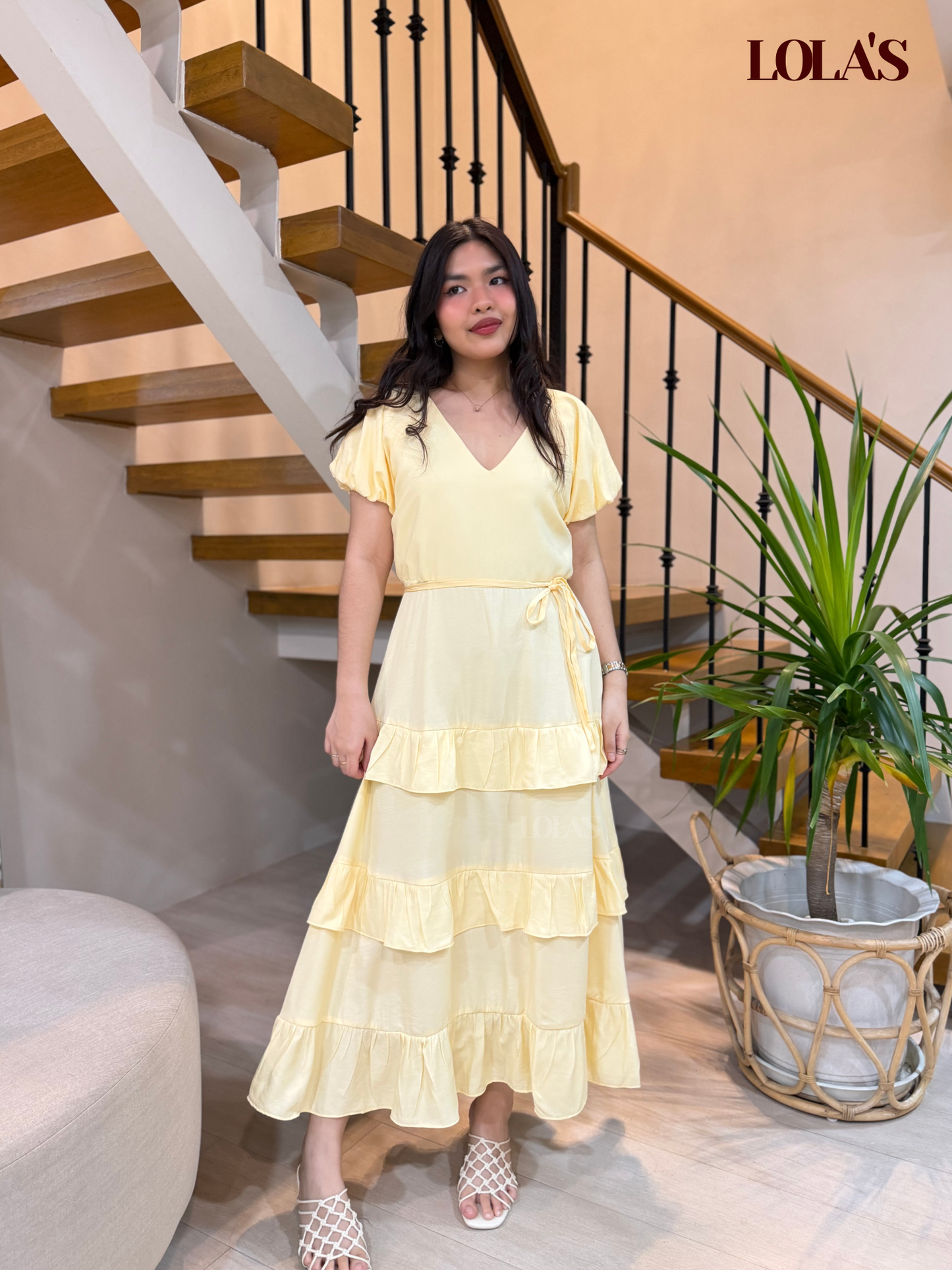 Melai Dress (Pale Yellow)