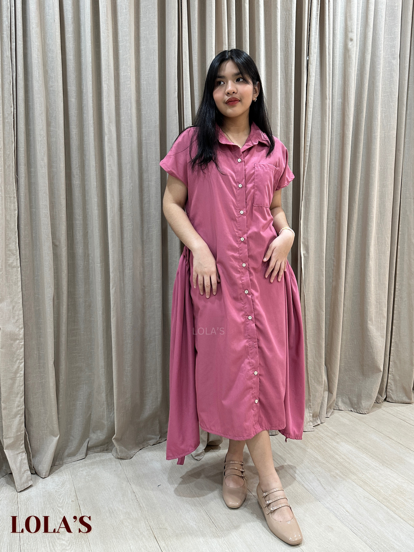 Dahlia Dress (Old Rose)