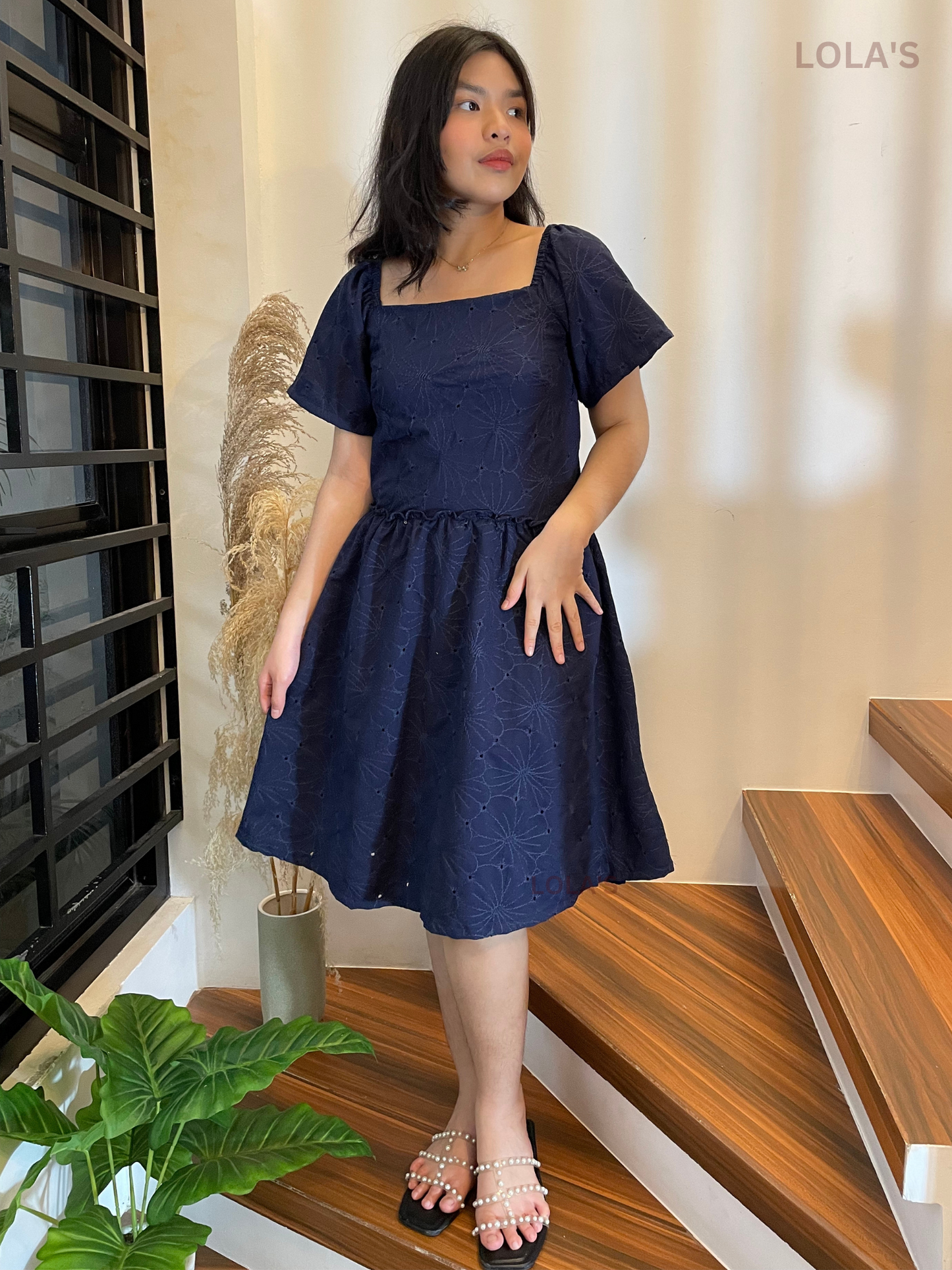 Rosey Dress (Navy Blue)