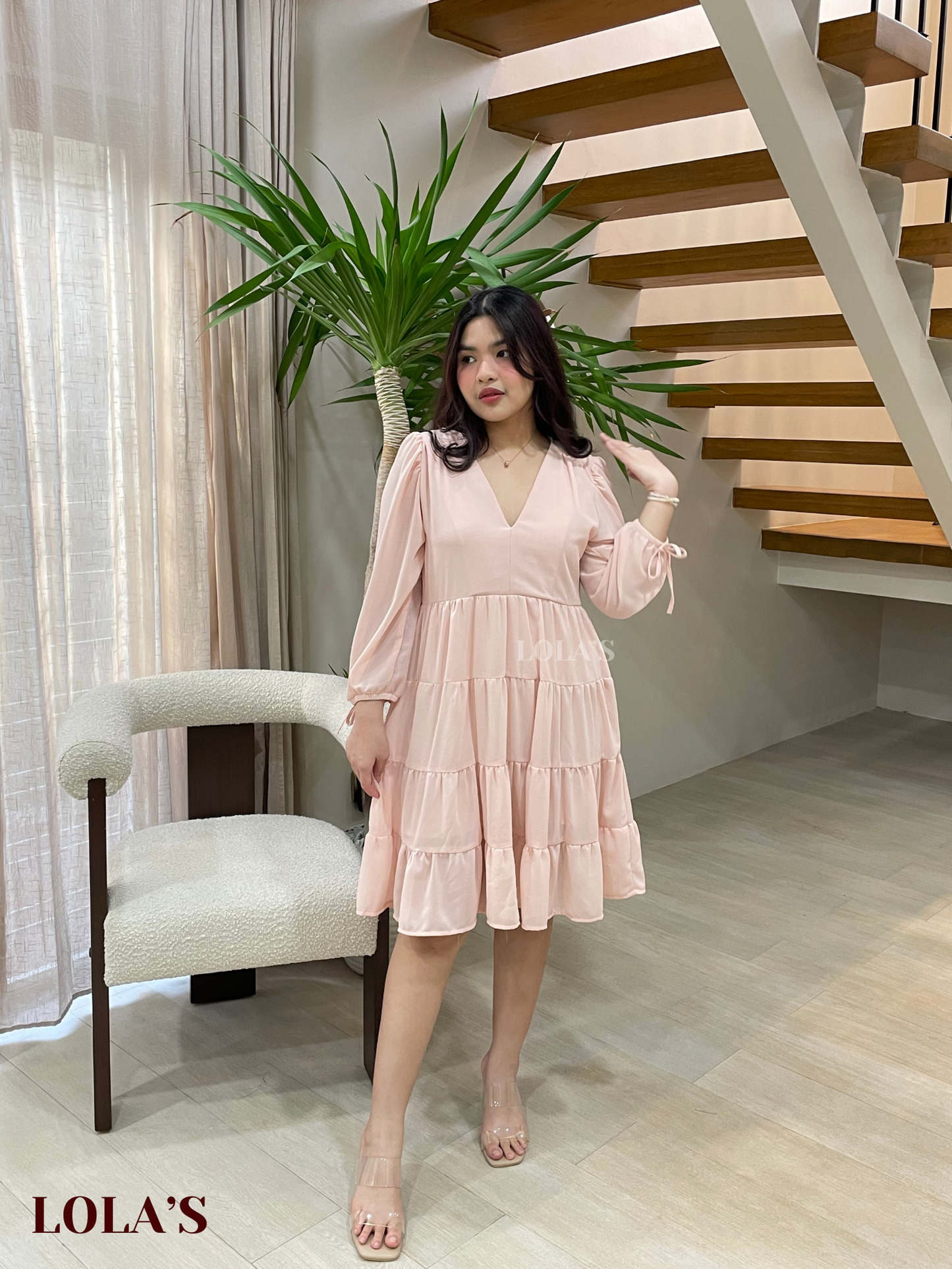 Diana Dress (Peach)