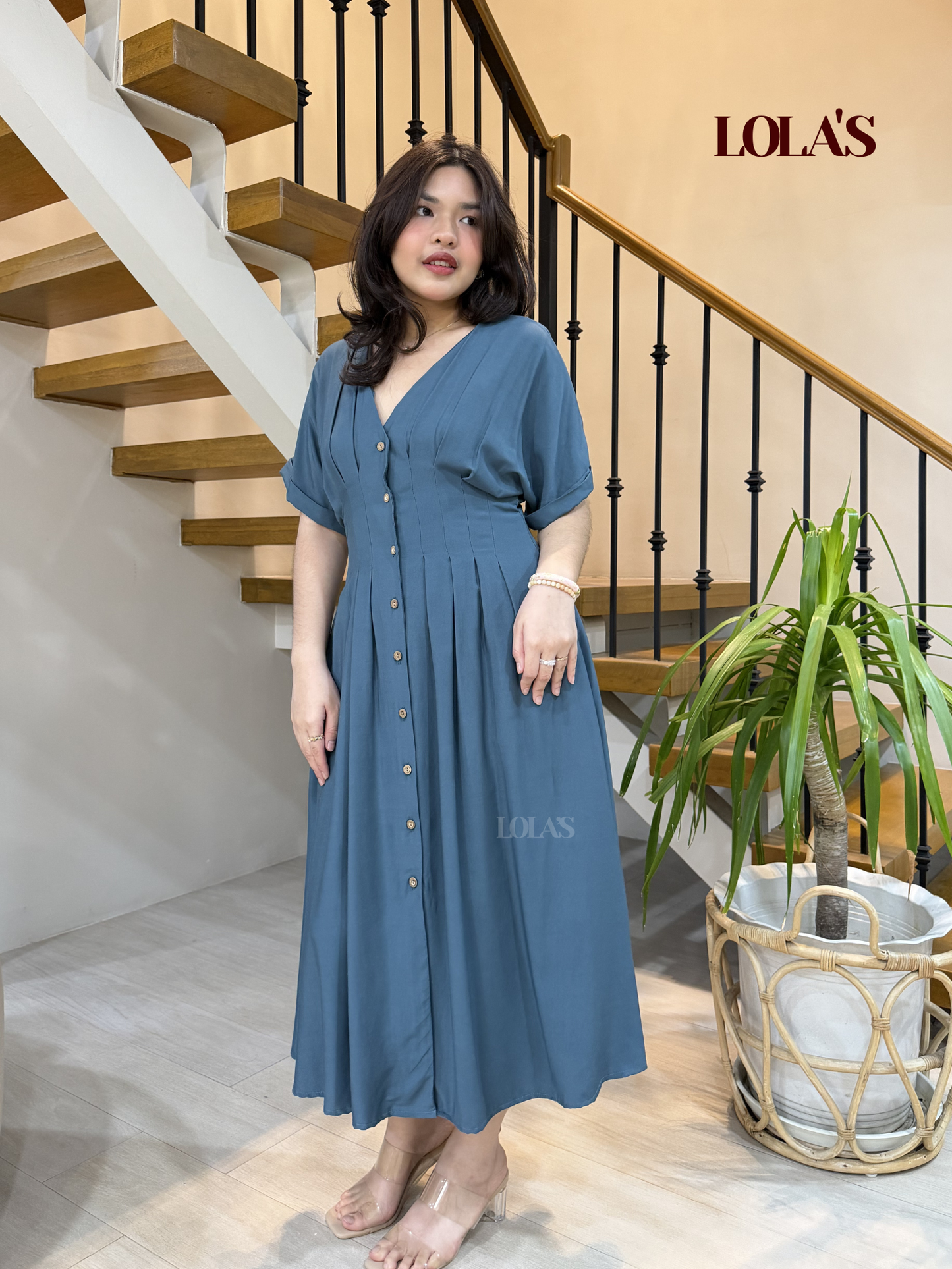 Frederica Dress (Teal)