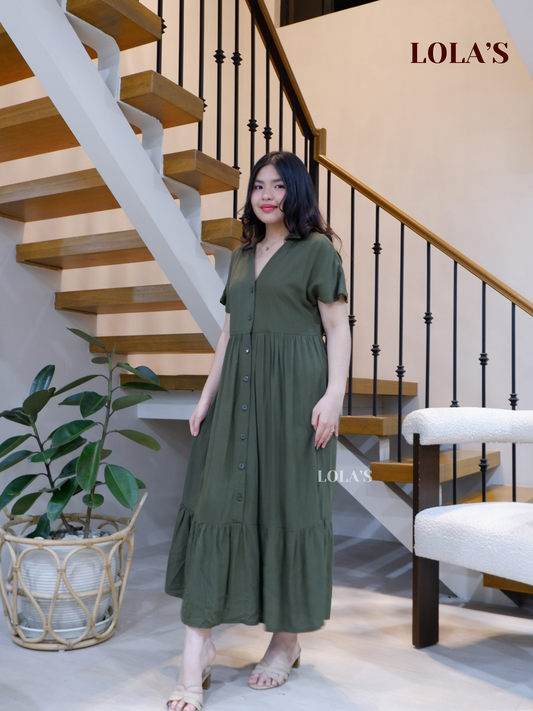 Regine Dress (Army Green)