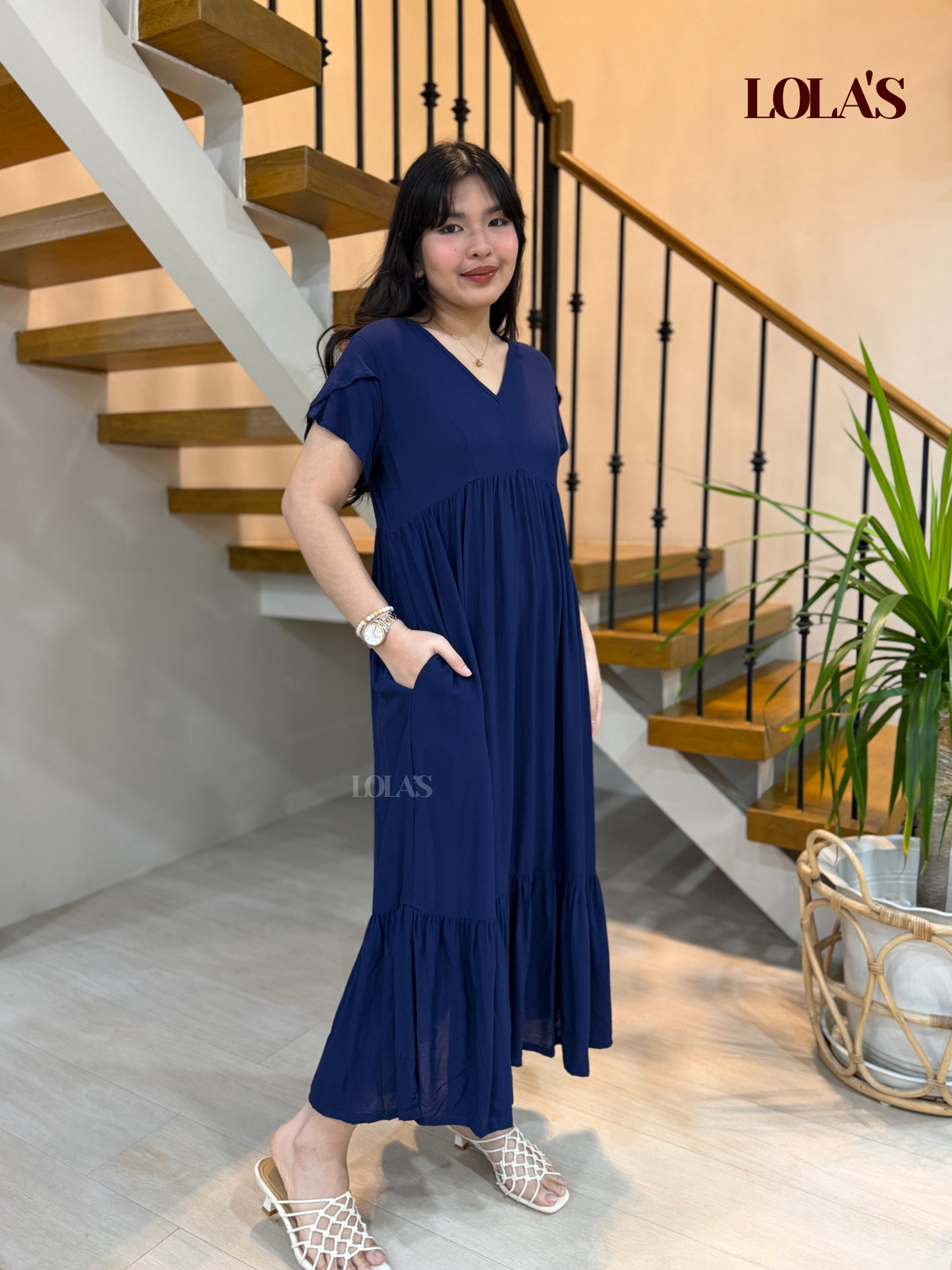 Jane Dress (Navy Blue)