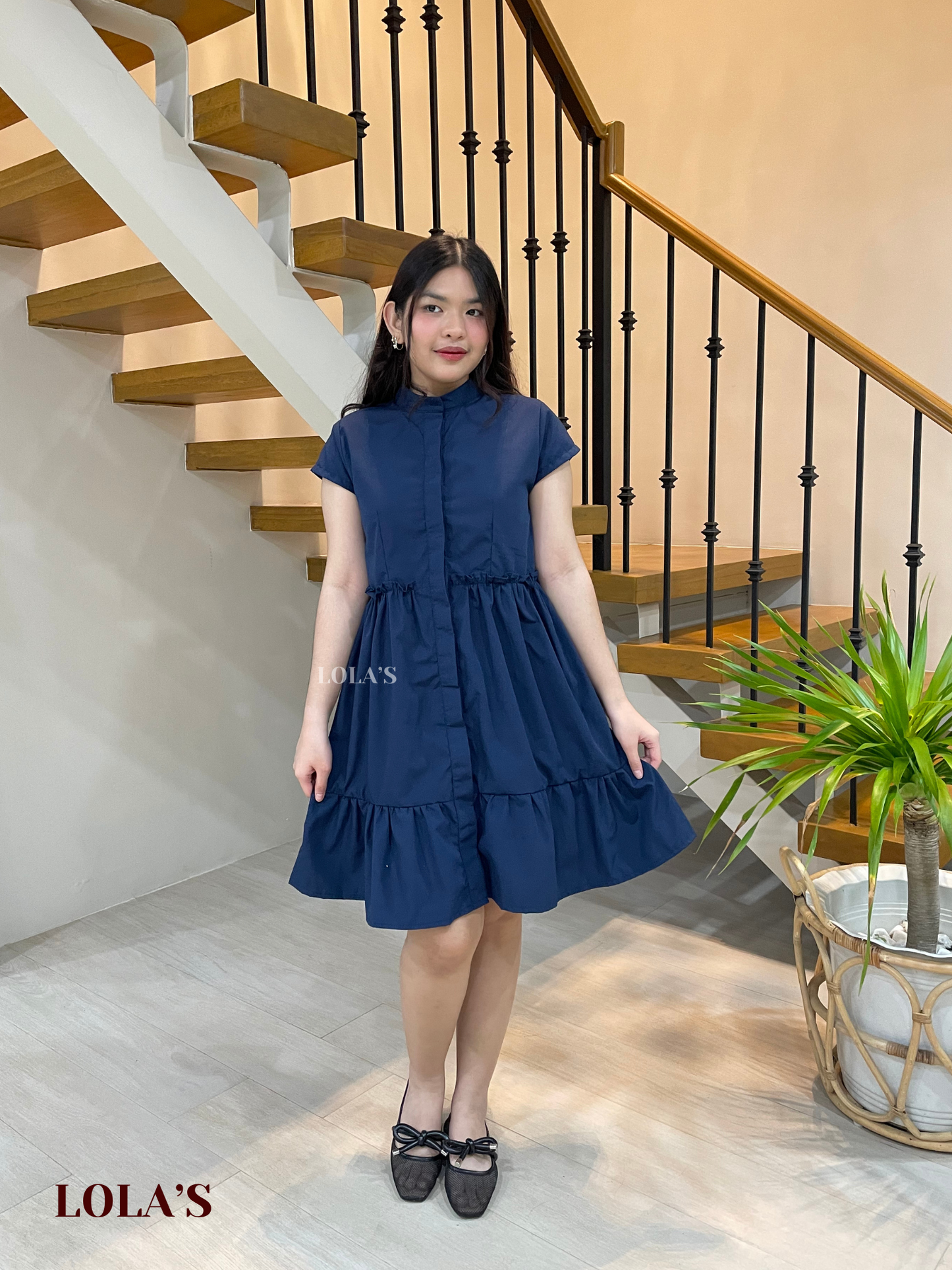 Jihyo Dress (Navy Blue)