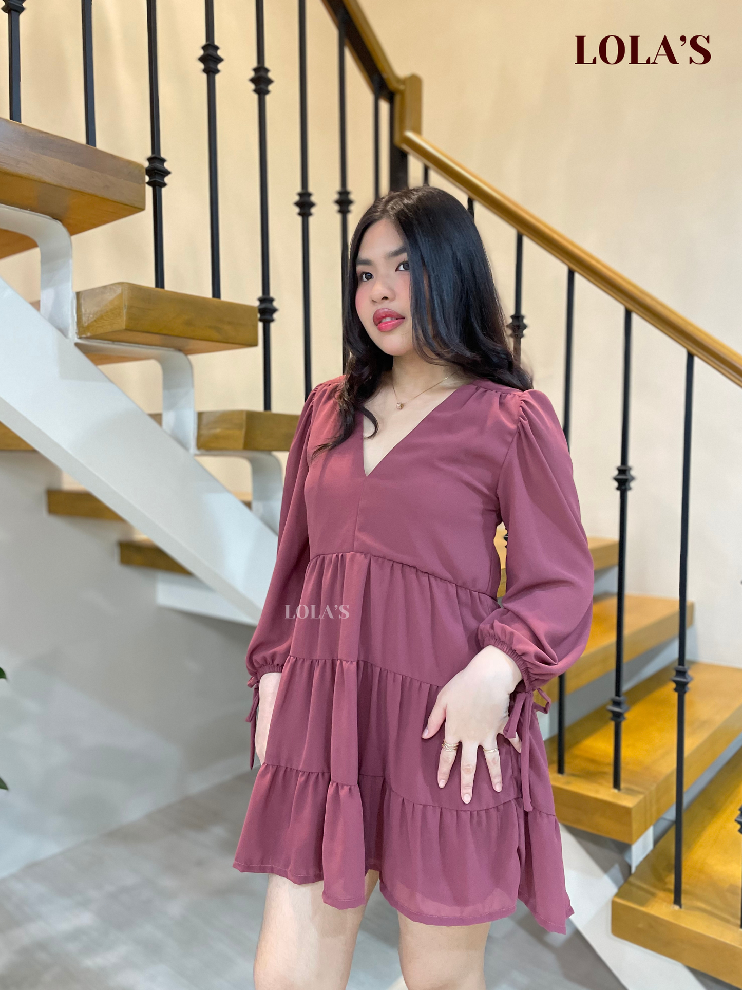 Monina Dress (Mauve)